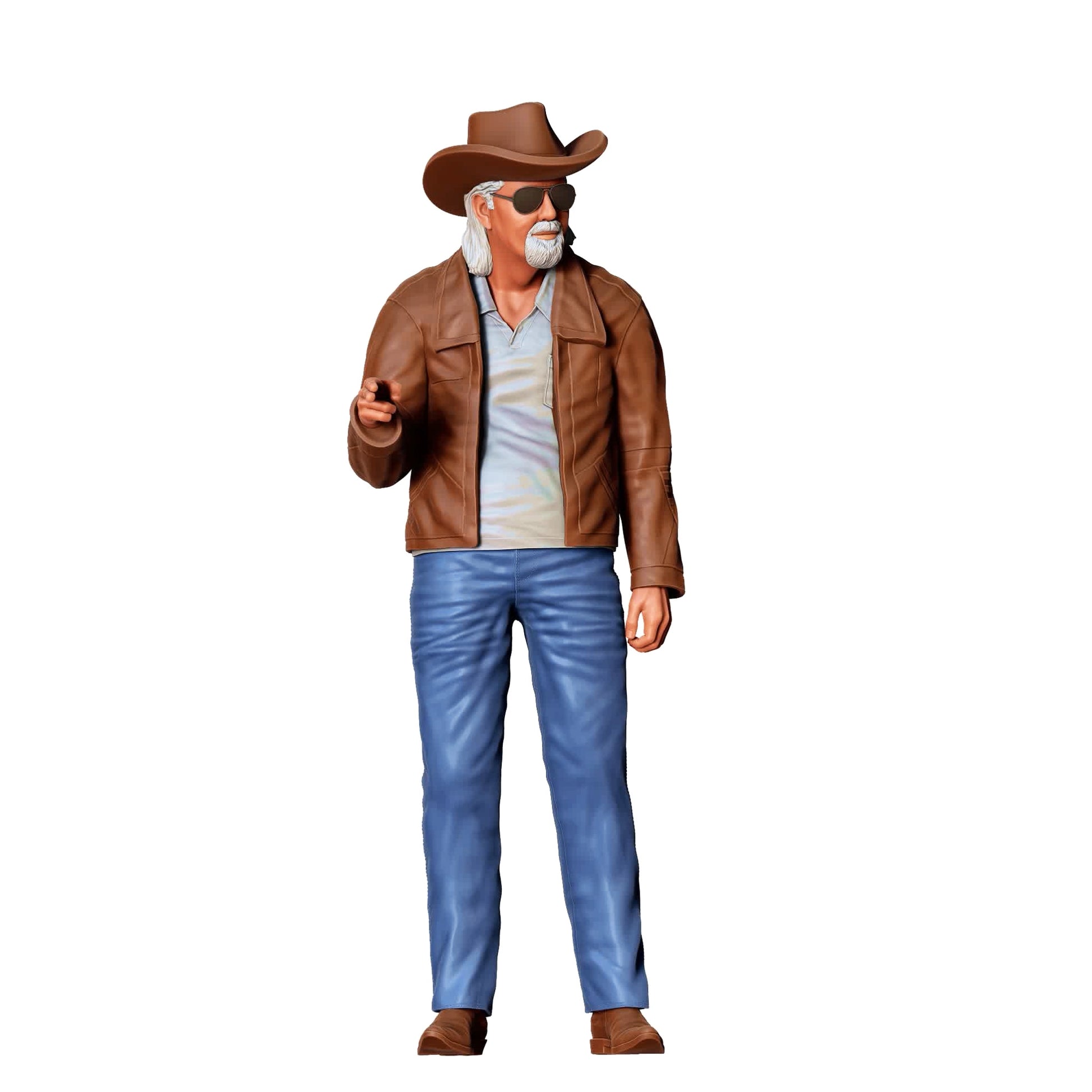 Diorama model building product photo 0: Man looking at car - car scene (Ref. No. 362)