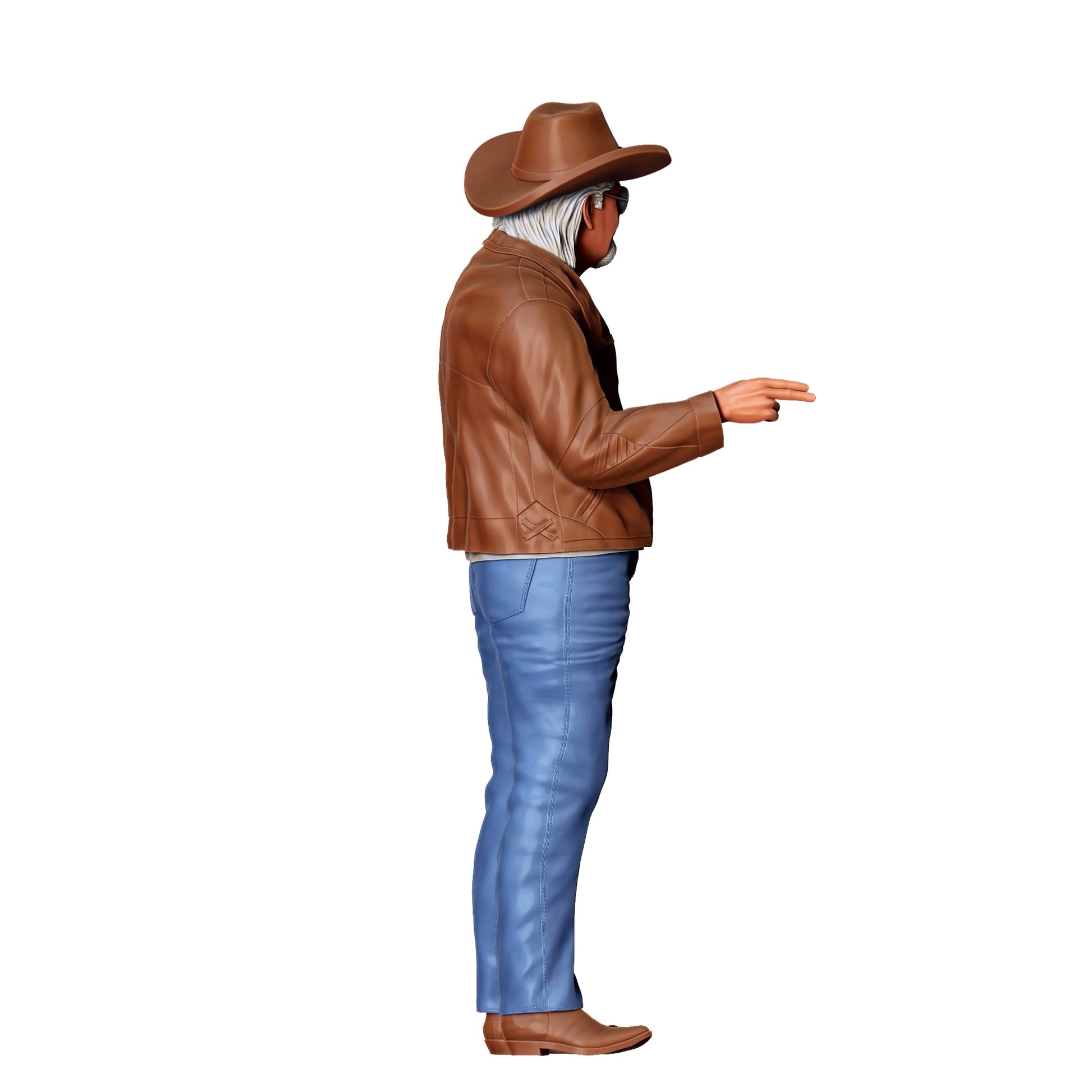 Diorama model building product photo 0: Man looking at car - car scene (Ref. No. 362)