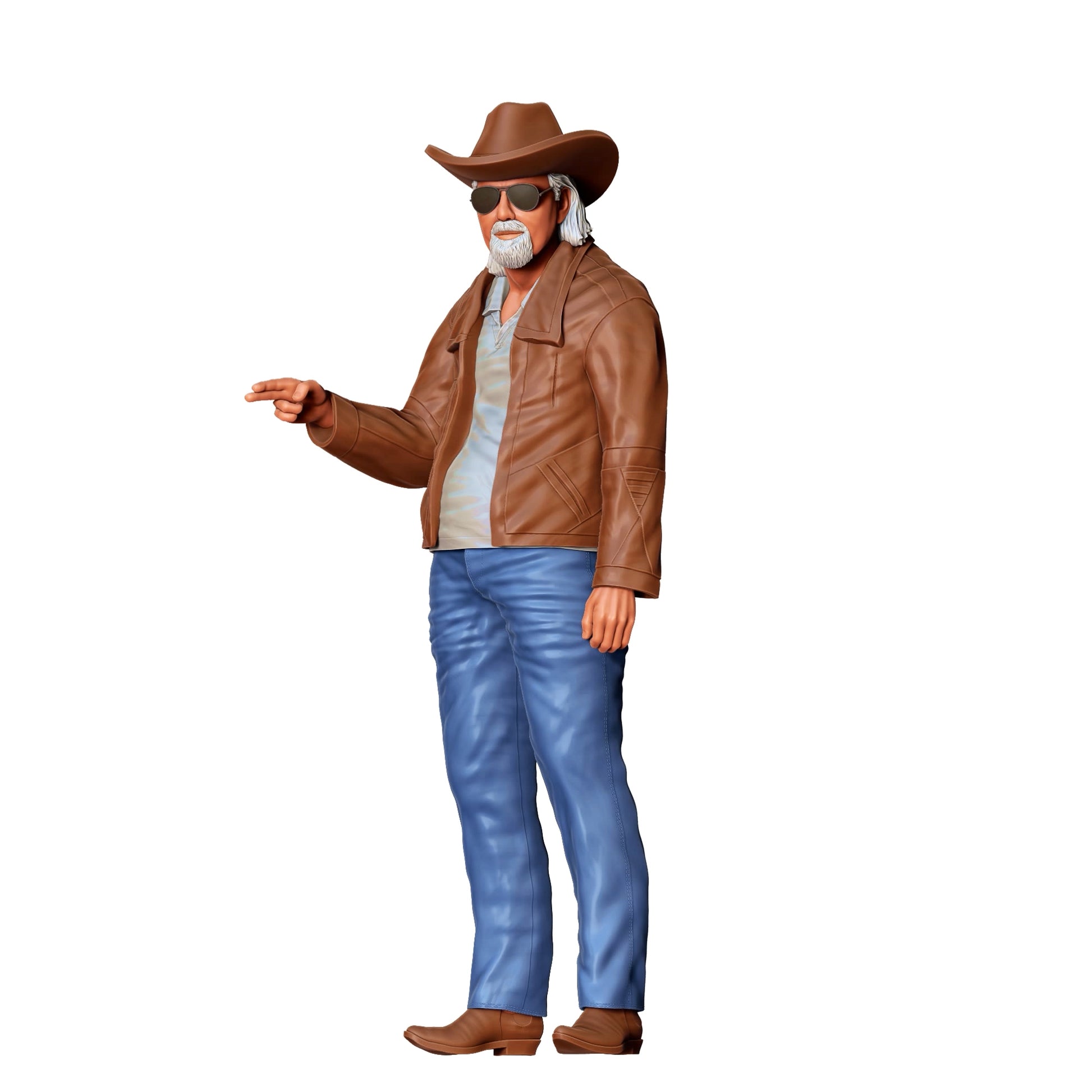 Diorama model building product photo 0: Man looking at car - car scene (Ref. No. 362)