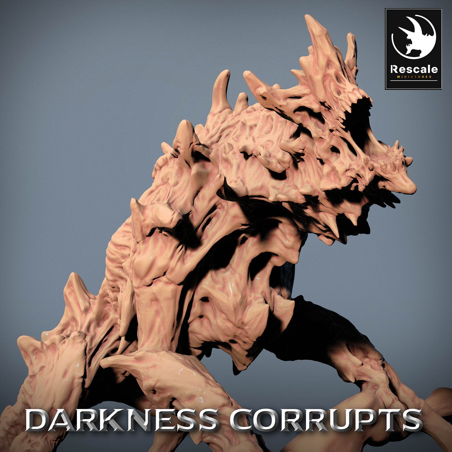 Zdjęcie produktu 4 z 4: Tabletop Miniatura: Piekielny Pies Hellhound - demoniczna bestia, demon otchłani, łowca piekieł z kolcami i ogonem w postaci bicza - figura potwora, przeciwnik do dungeonów dla Wargamingu, Skirmish, Dioramy (23_07_C7)