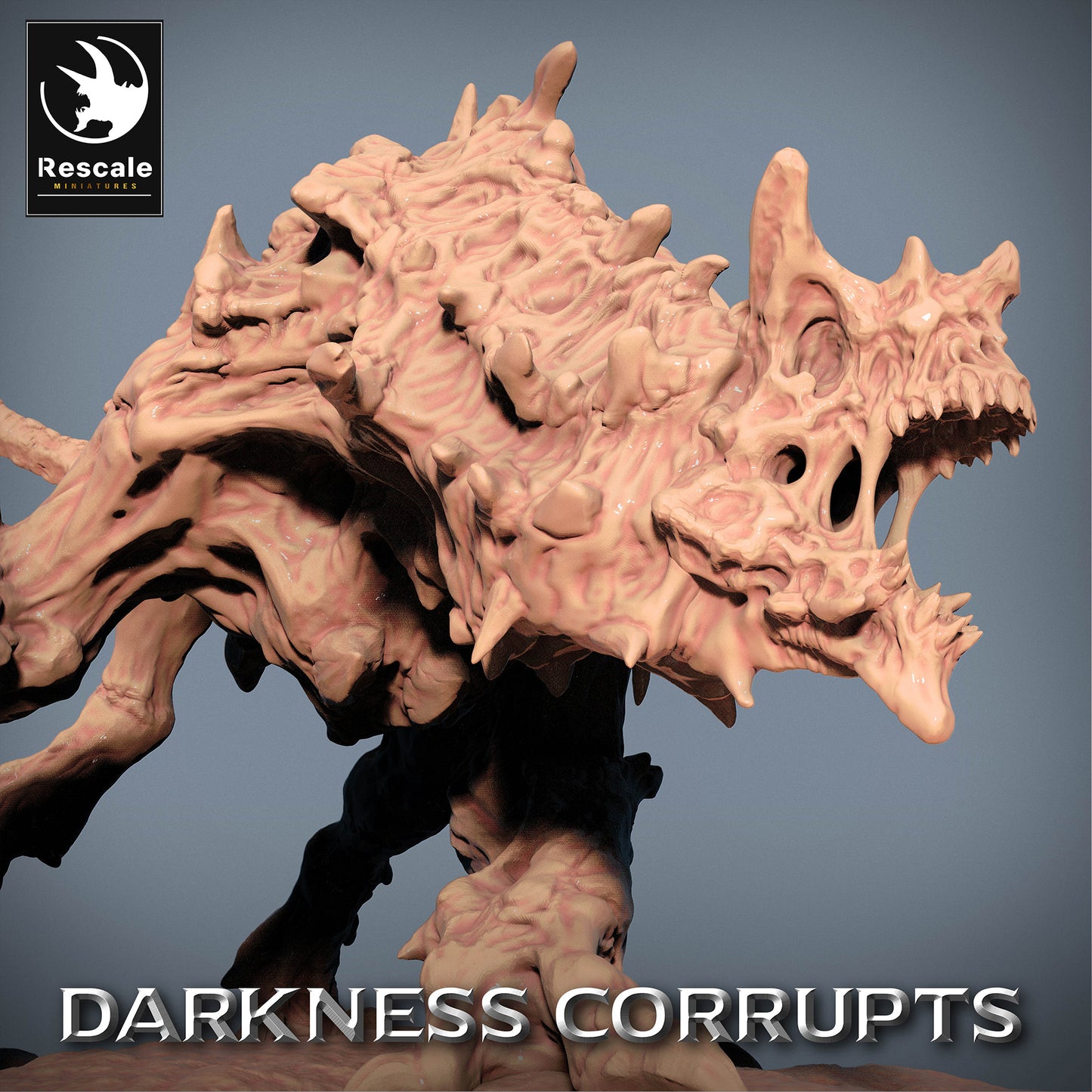 Εικόνα προϊόντος 4 από 4: Tabletop Μινιατούρα: Κόλαση Σκύλος Hellhound, Δαιμονικό Θηρίο - παραμονεύον χάος με ακανθωτή ουρά, Boss-Monster (23_07_C4)