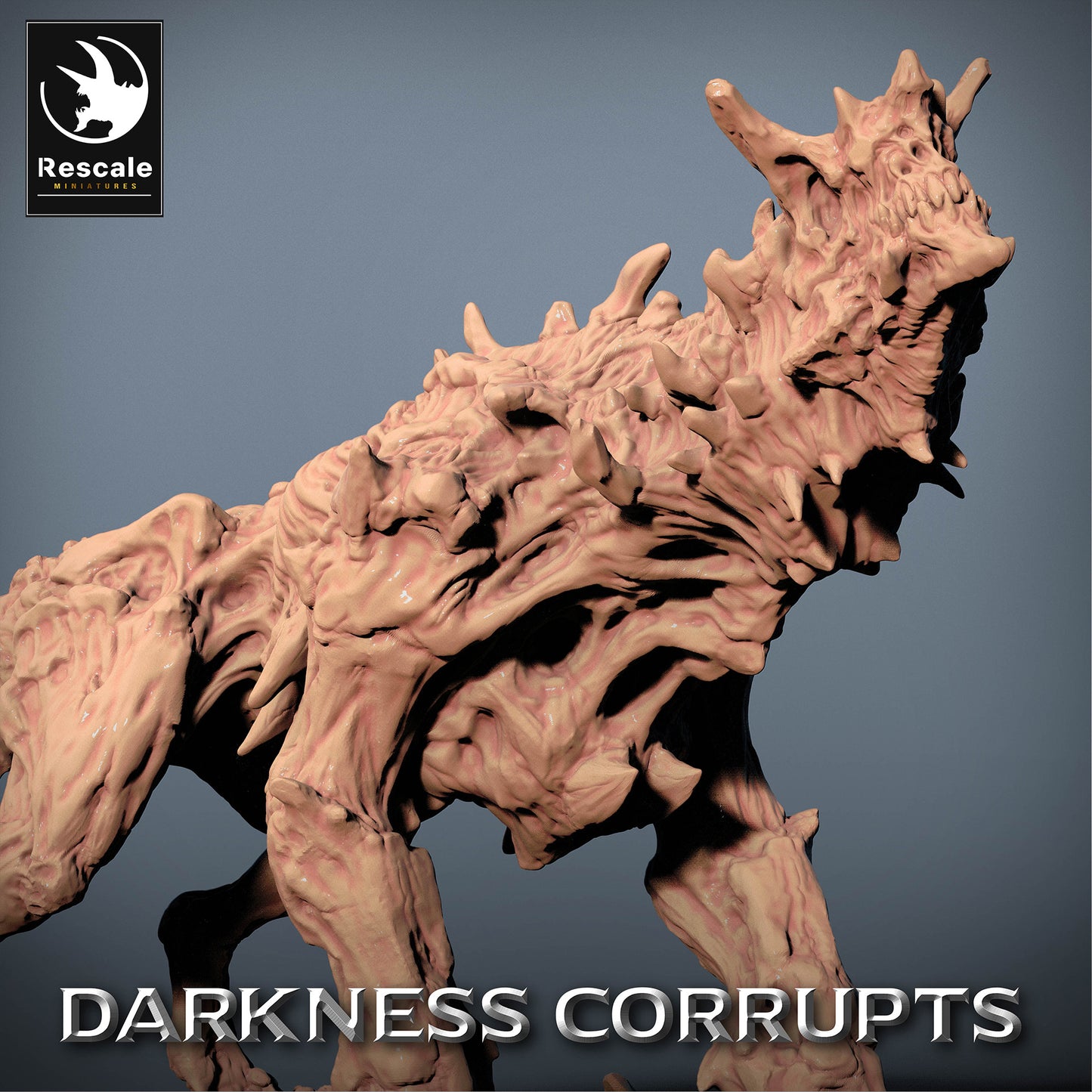 Εικόνα προϊόντος 4 από 4: Tabletop Μινιατούρα: Κόλαση Σκύλος Hellhound, Δαιμονικό Θηρίο της Κόλασης - Chaosbrut, Τέρας του Άβυσσου, Αρχηγός Αντιπάλων για Wargaming, Dungeon-Crawl και Skirmish, Proxy Αντιπαθητικό Μοντέλο (23_07_C1)