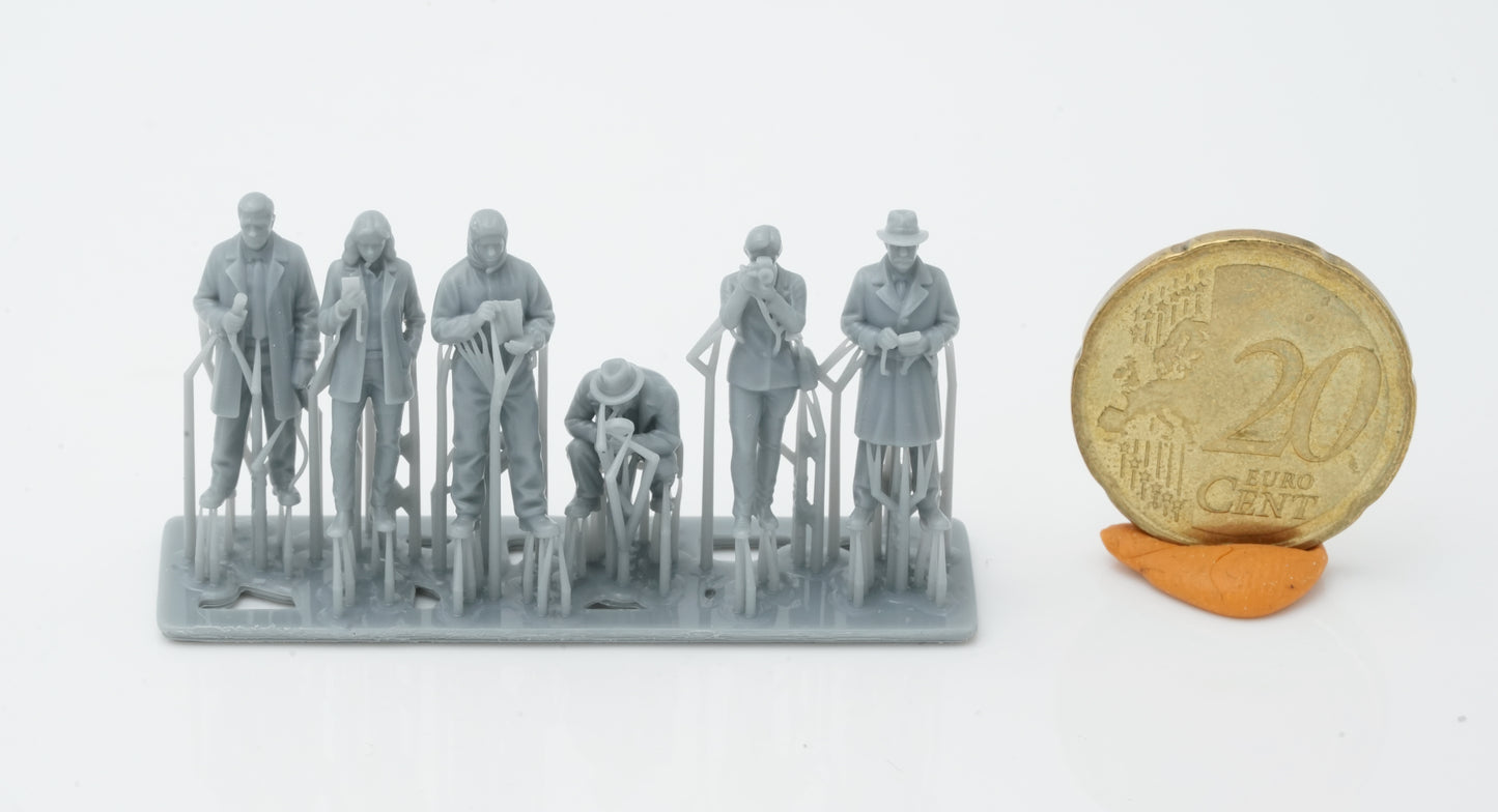 Produktfoto Figur H0, 1:72 - 0: Ermittler Figuren Set (6 Figuren)