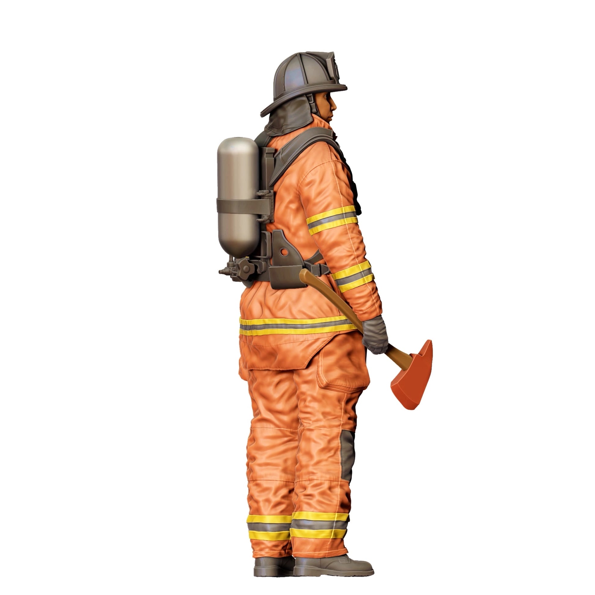 Diorama Model Building Product Photo 0: American Firefighter - With Axe (Ref. No. 308)