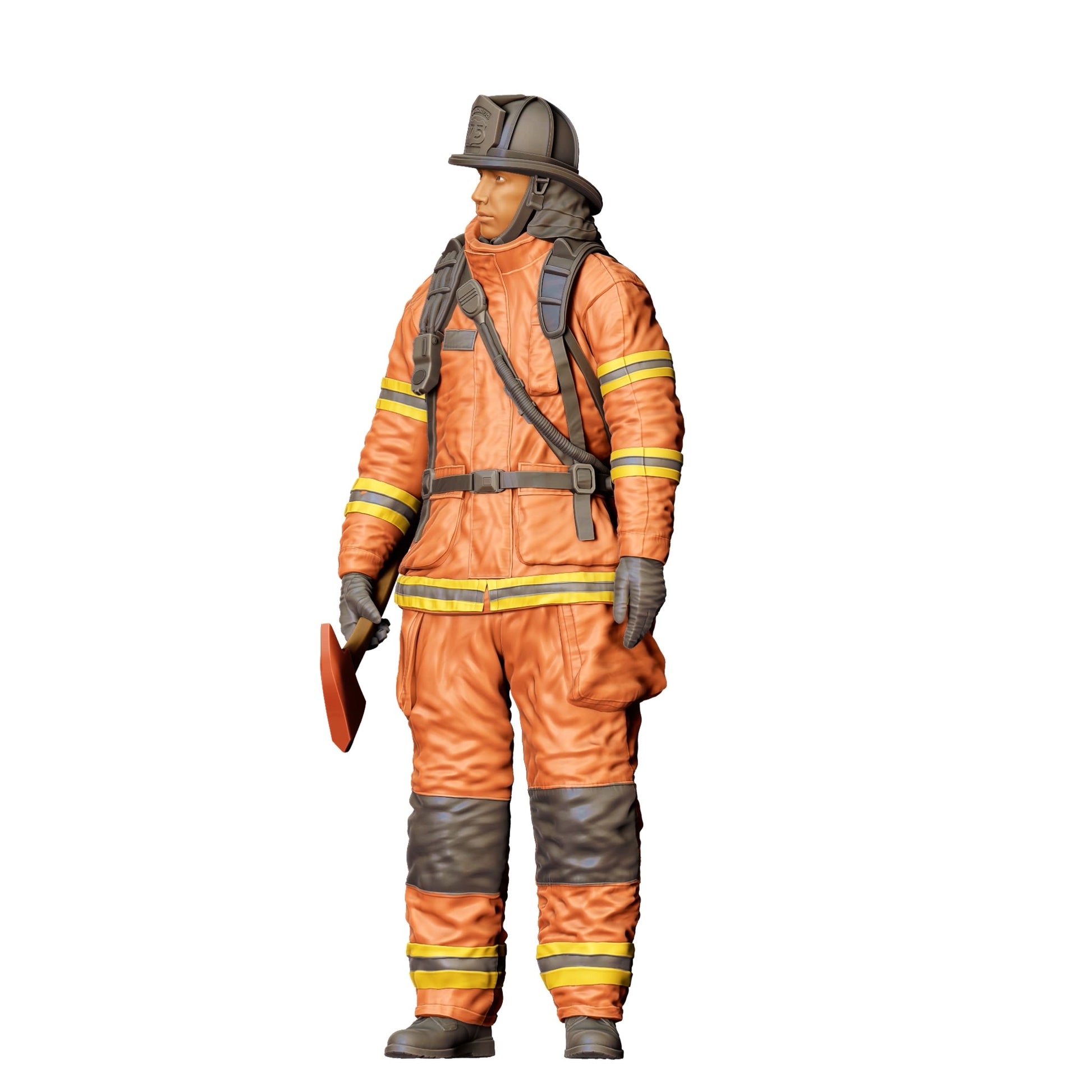 Diorama Model Building Product Photo 0: American Firefighter - With Axe (Ref. No. 308)