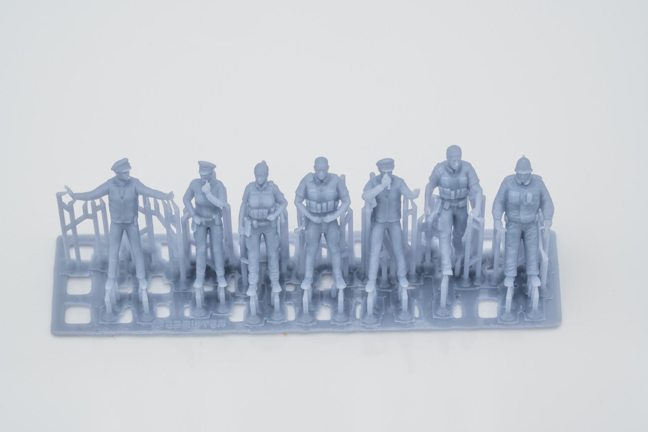 Produktová fotografie figurky H0, 1:72 - 0: Sada policistů