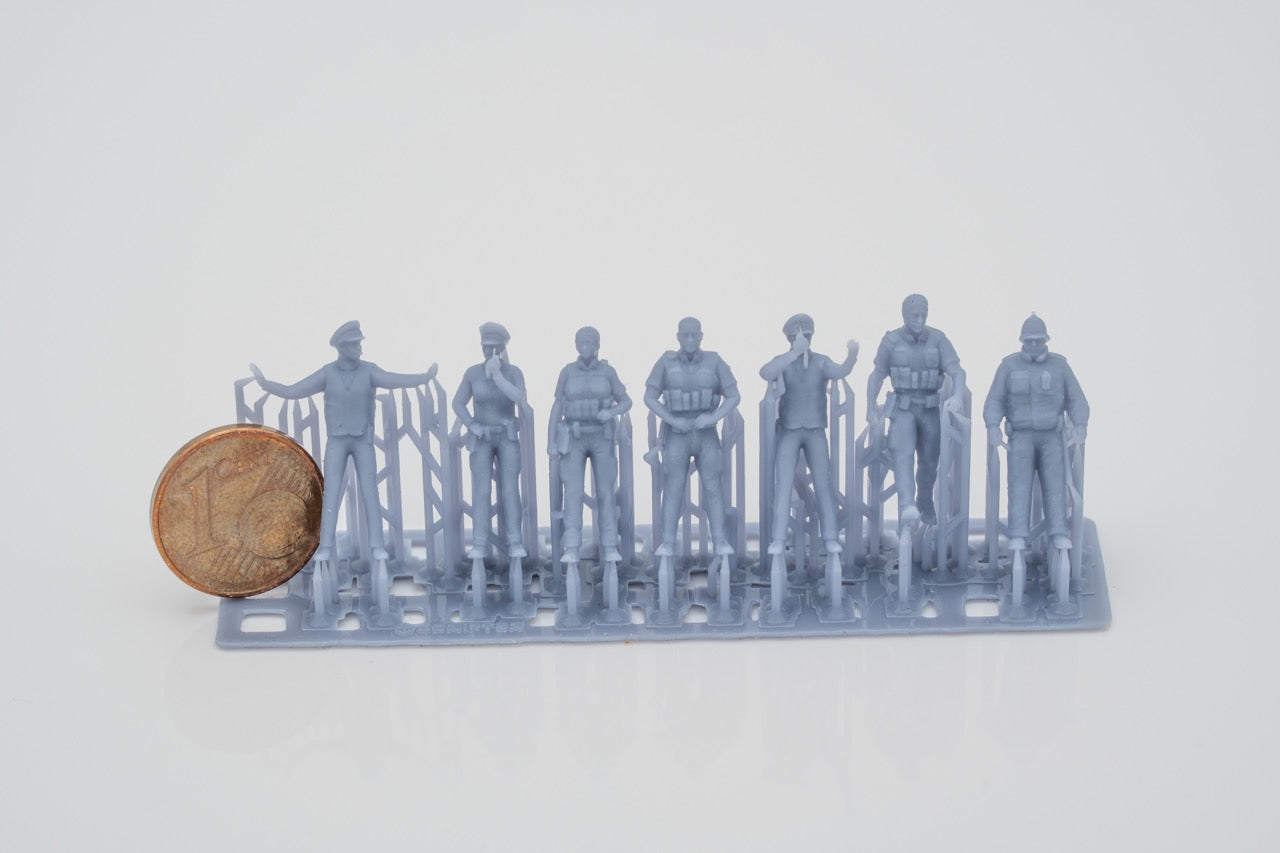 Produktová fotografie figurky H0, 1:72 - 0: Sada policistů