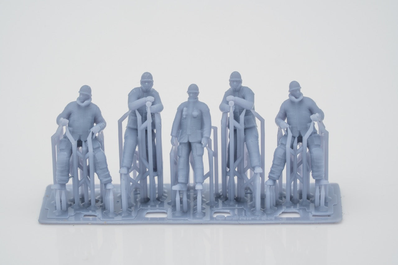 Produktová fotografie figurky H0, 1:72 - 0: Sada hasičských figurek
