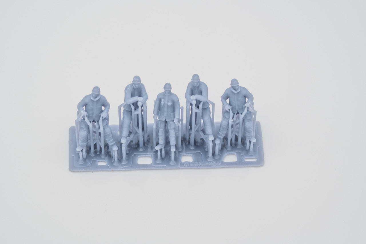 Produktová fotografie figurky H0, 1:72 - 0: Sada hasičských figurek