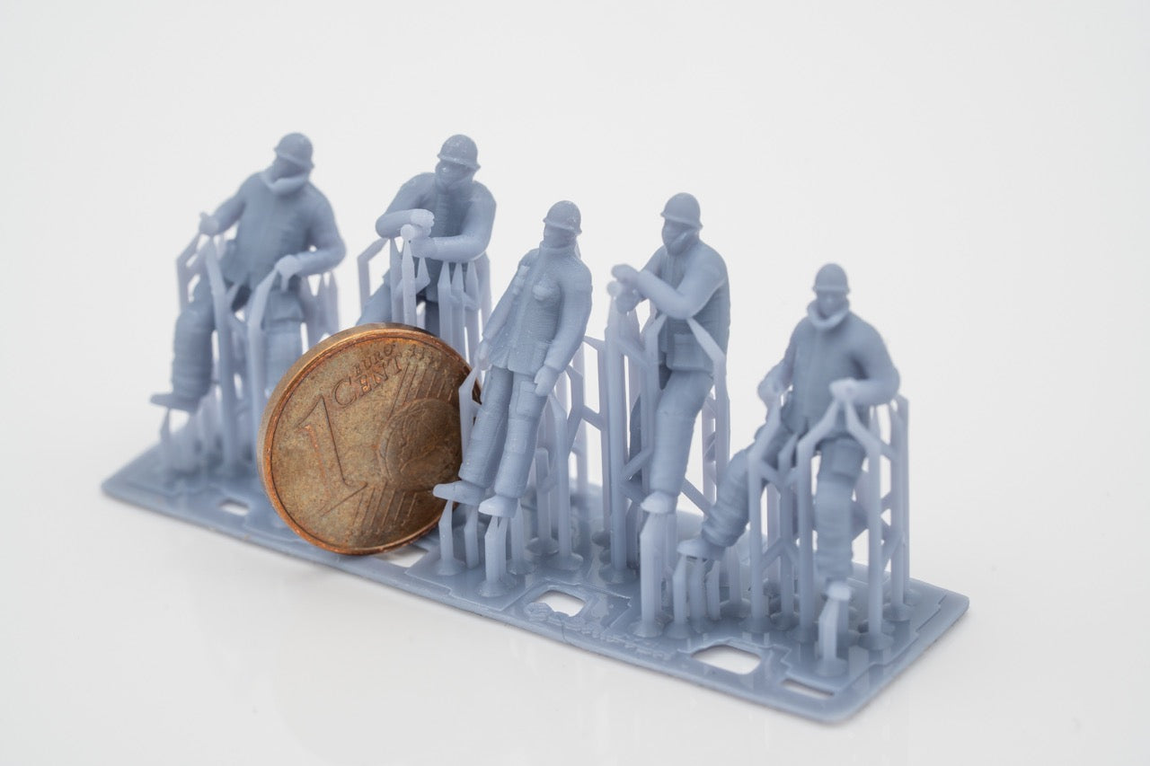 Produktová fotografie figurky H0, 1:72 - 0: Sada hasičských figurek