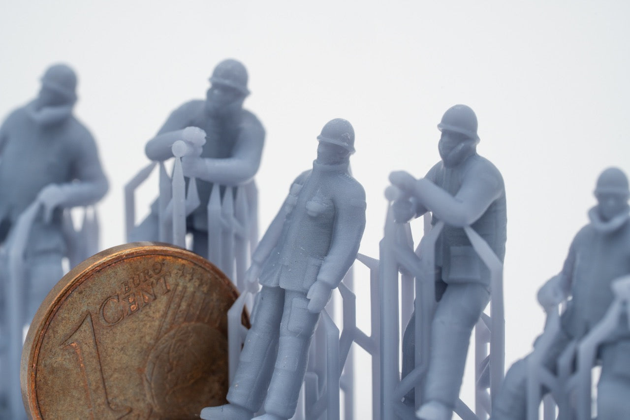 Produktová fotografie figurky H0, 1:72 - 0: Sada hasičských figurek