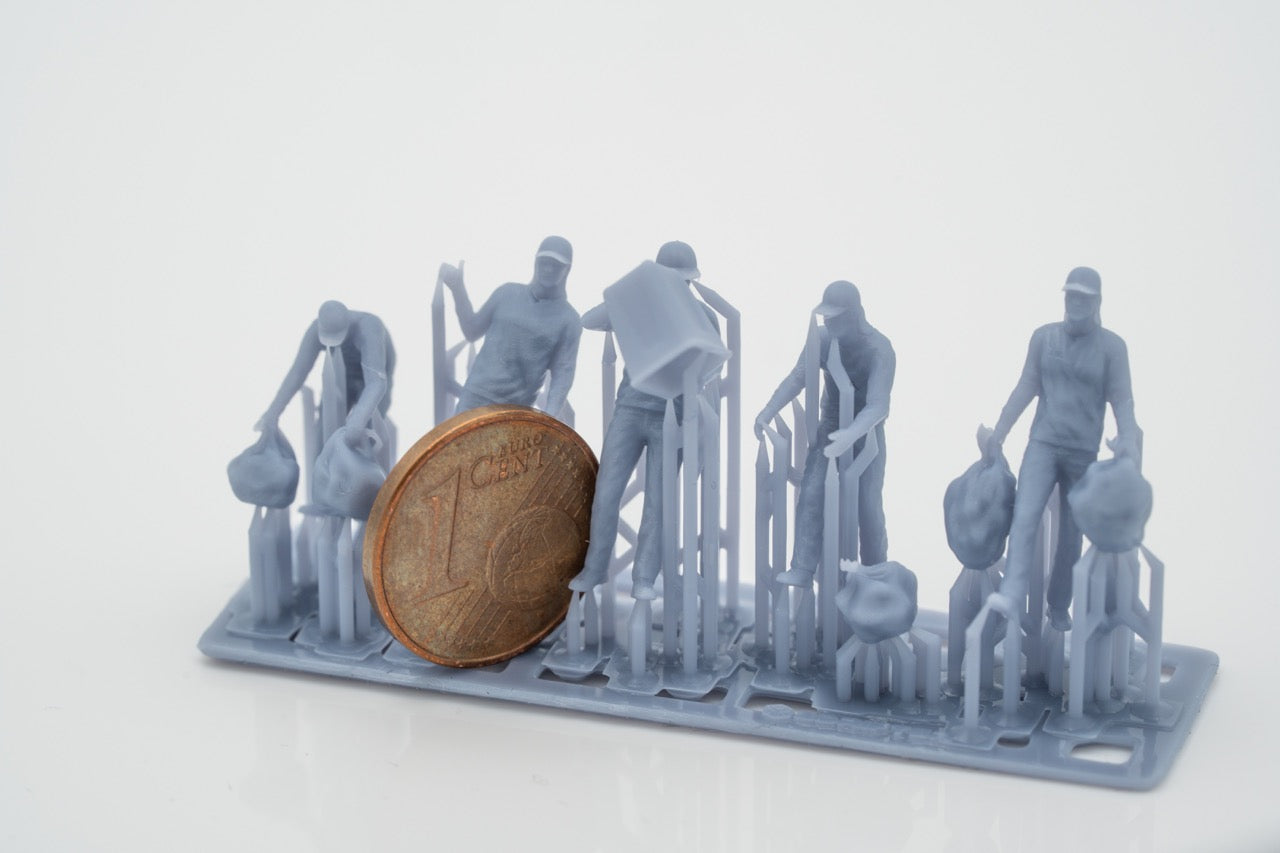 Foto del prodotto Figur H0, 1:72 - 0: Set di figure del team di raccolta rifiuti
