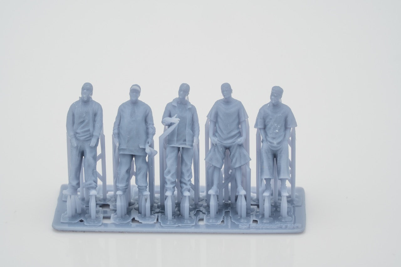 Produktová fotografie figurky H0, 1:72 - 0: Sada figurky HipHop Homies