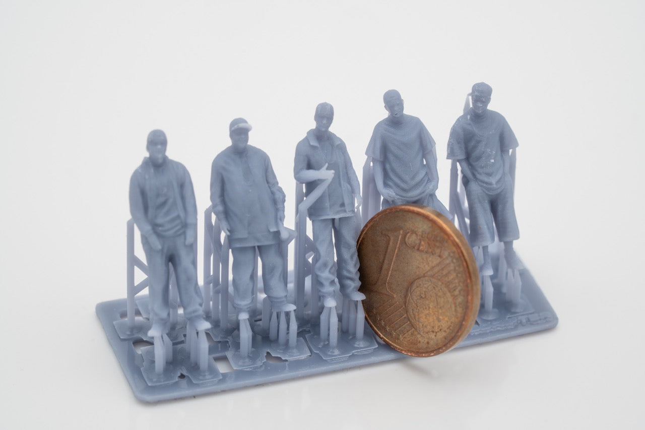 Produktová fotografie figurky H0, 1:72 - 0: Sada figurky HipHop Homies