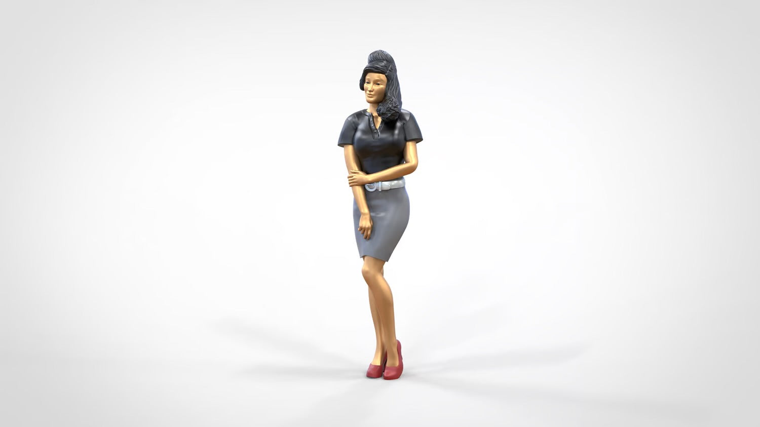 Zdjęcie produktu 0: Kobieta w spódnicy i bluzce