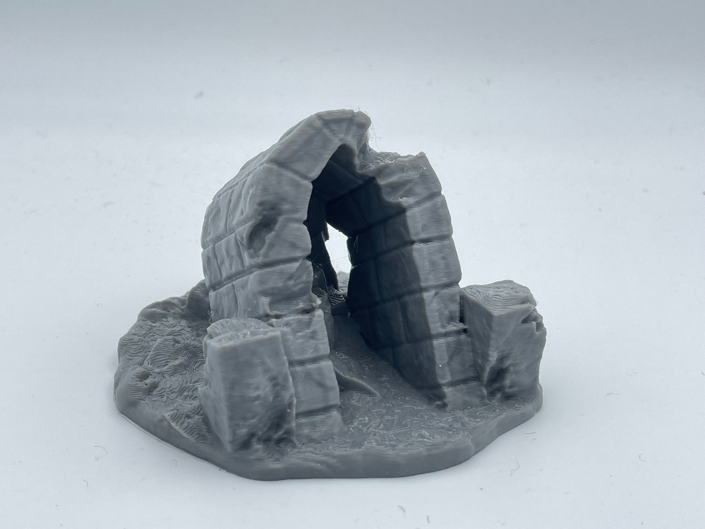 Foto do produto Tabletop 28mm The Printing Goes Ever On (TPGEO) 0: Ruínas A-D - Destroços de uma cidade medieval - Restos de uma muralha, entulho e pilhas de pedras