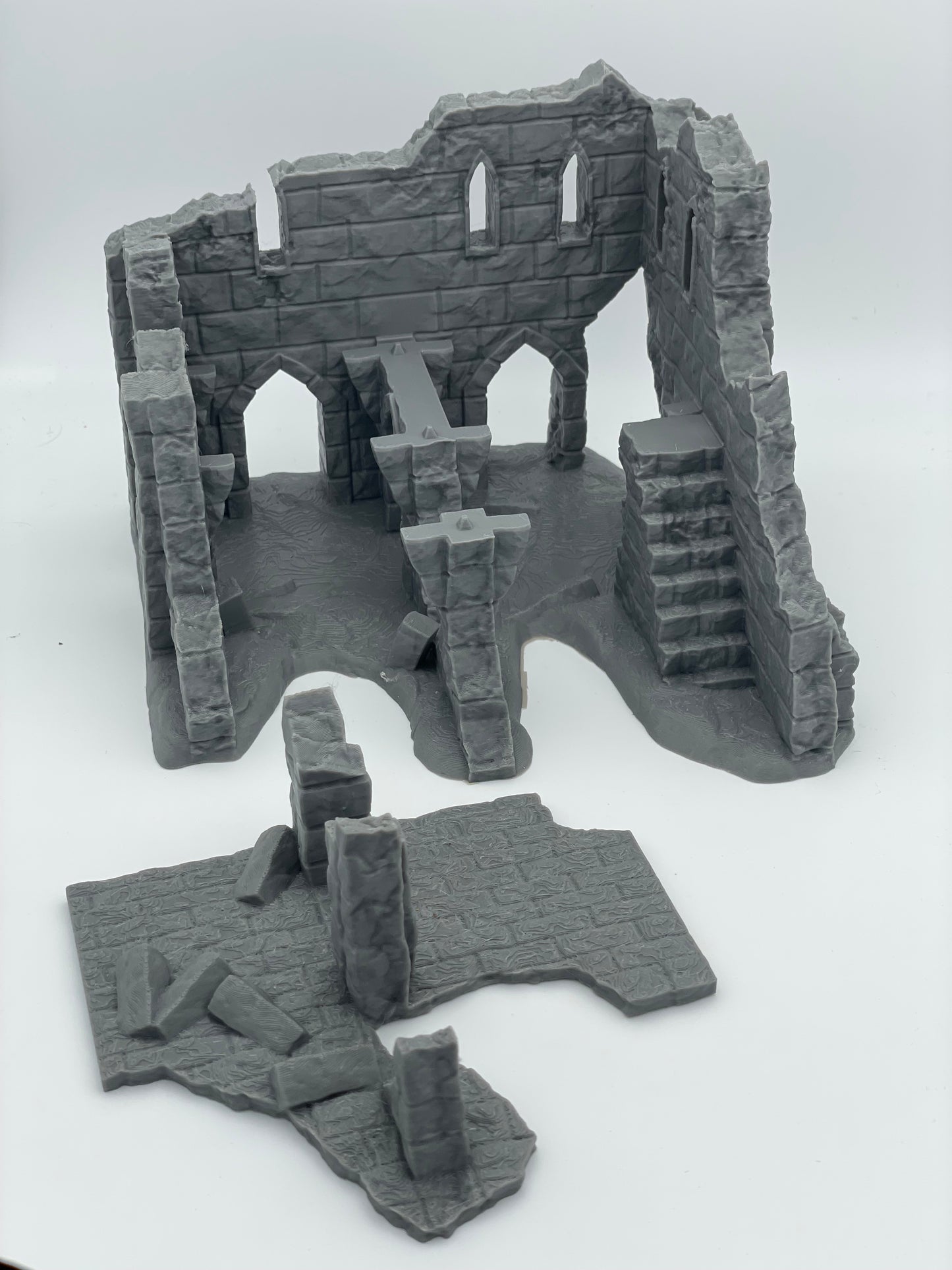 Produktová fotografie Tabletop 28mm The Printing Goes Ever On (TPGEO) 0: Ruina E - Trosek středověkého města - Zničený dům