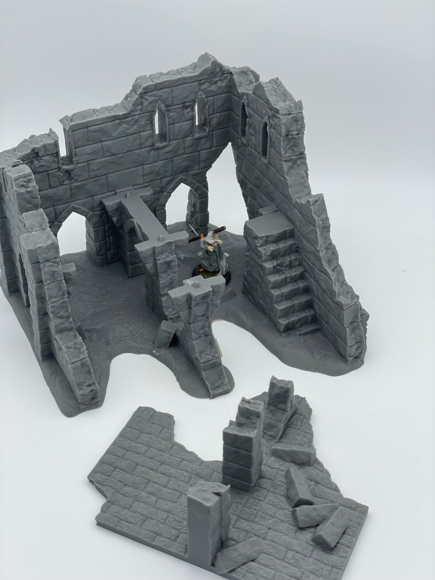 Produktová fotografie Tabletop 28mm The Printing Goes Ever On (TPGEO) 0: Ruina E - Trosek středověkého města - Zničený dům