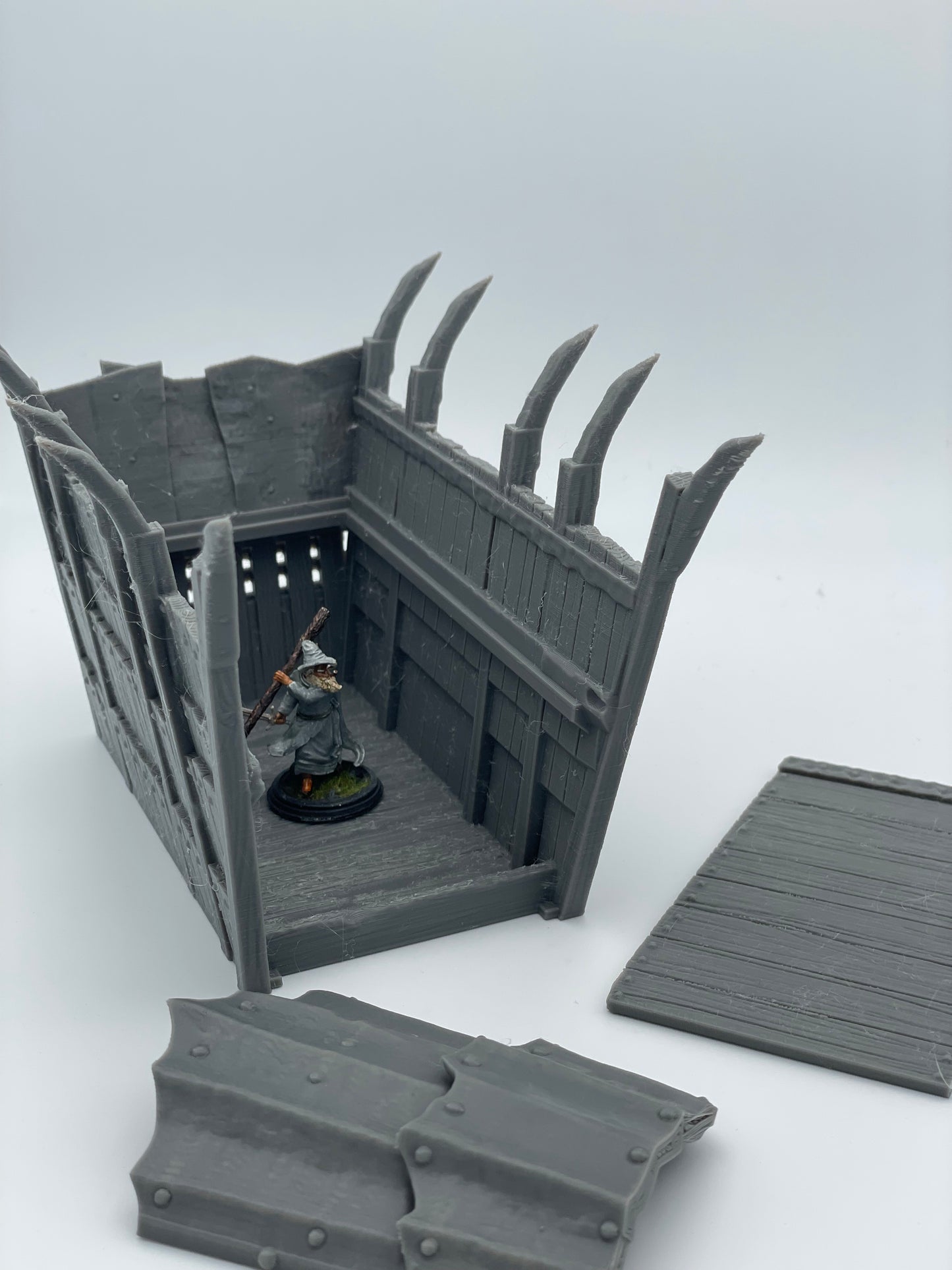 Foto do produto Tabletop 28mm The Printing Goes Ever On (TPGEO) 0: Grande barco de desembarque - Barco de transporte dos orcs - Balsa para cerco