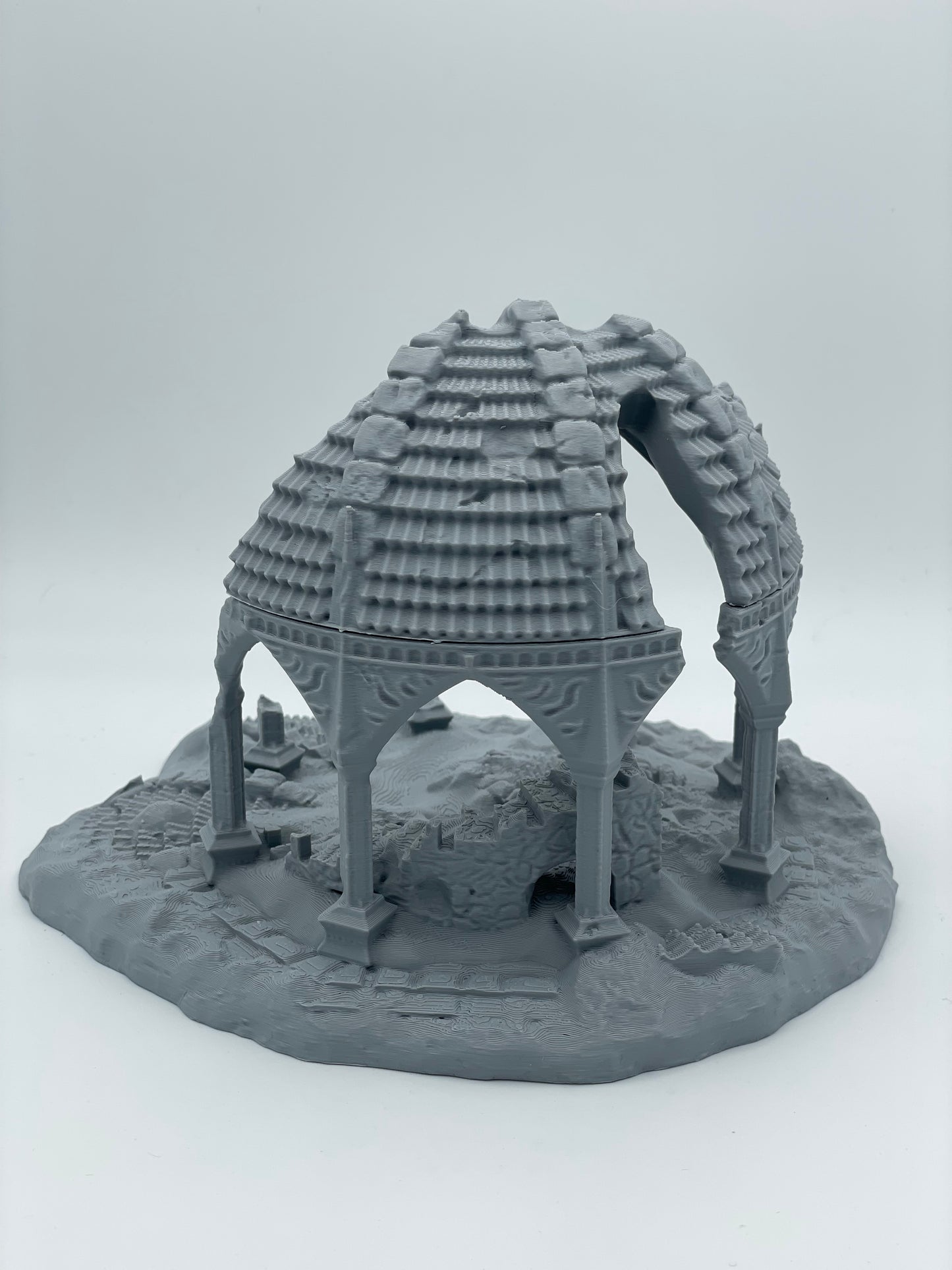 Foto do produto Tabletop 28mm The Printing Goes Ever On (TPGEO) 0: Ruína Fehntop - Posto avançado em ruínas da selva