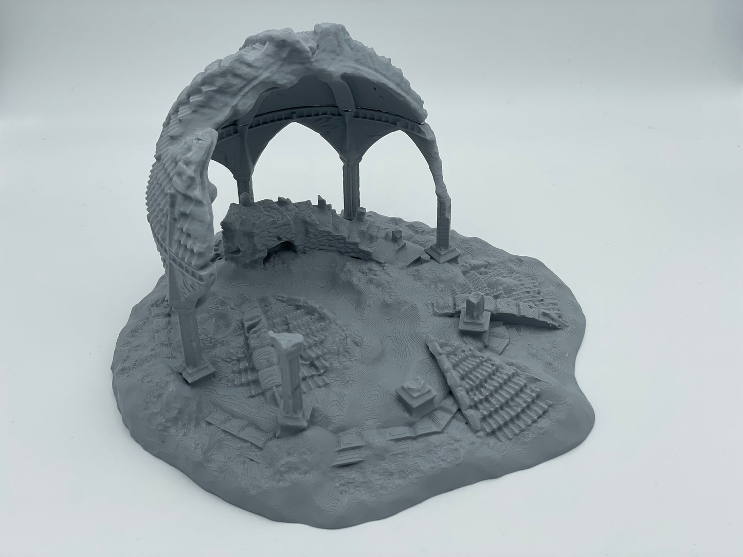 Foto do produto Tabletop 28mm The Printing Goes Ever On (TPGEO) 0: Ruína Fehntop - Posto avançado em ruínas da selva