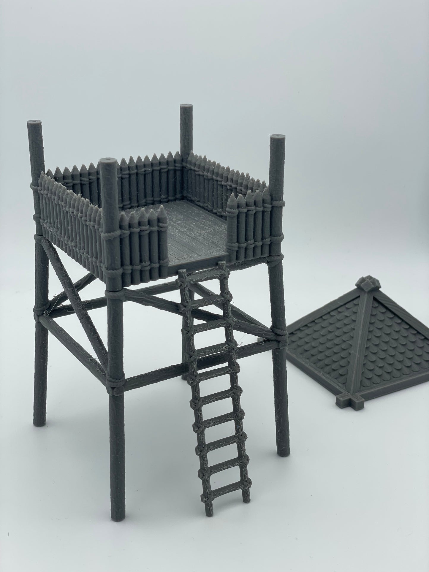 Produktová fotografie Tabletop 28mm Tisk pokračuje dál (TPGEO) 0: Dřevěná strážní věž - Pozorovací místo jezdců