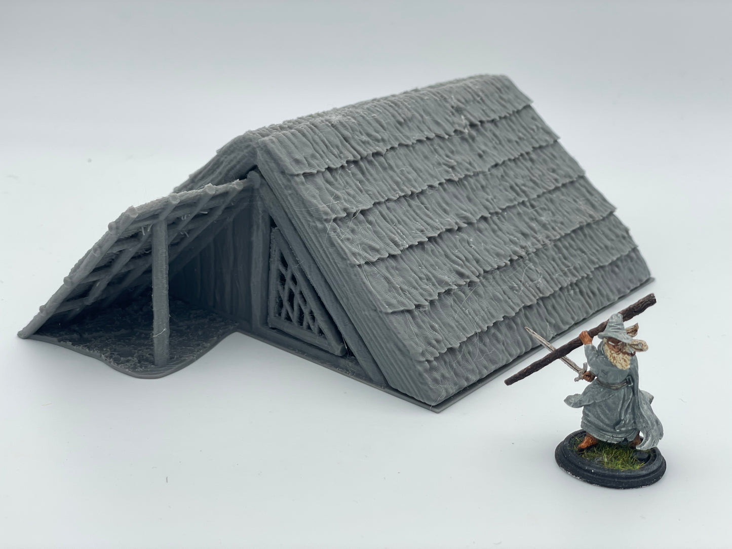 Foto do produto Tabletop 28mm The Printing Goes Ever On (TPGEO) 0: Cabana dos Nativos A - Habitação Primitiva com Telhado de Palha - Casa Indígena