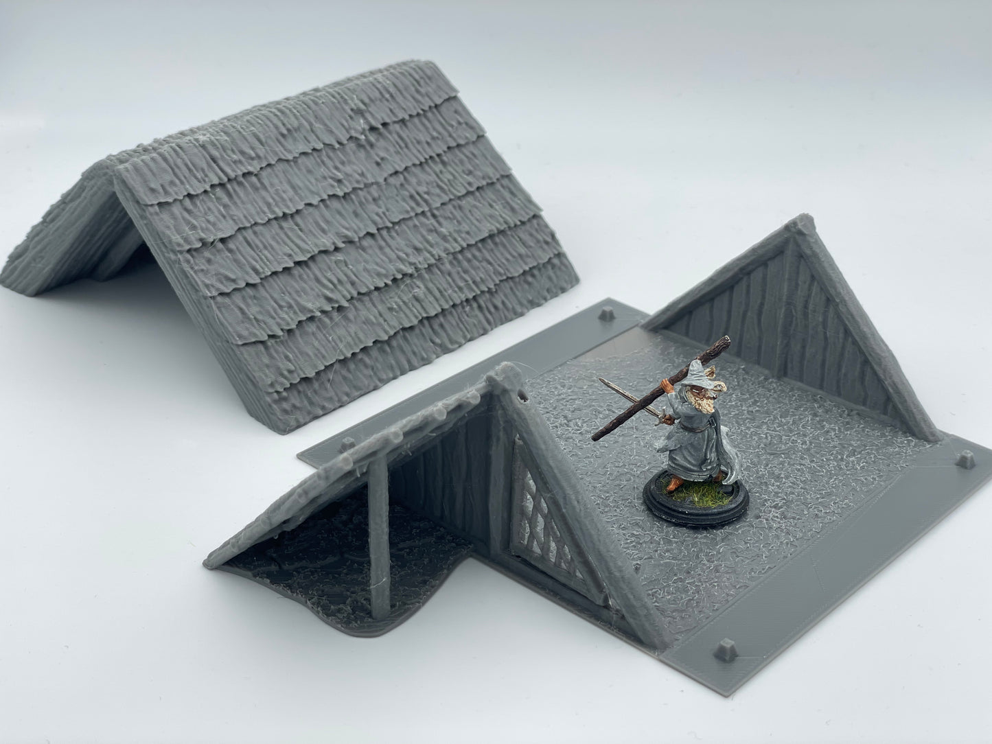 Foto do produto Tabletop 28mm The Printing Goes Ever On (TPGEO) 0: Cabana dos Nativos A - Habitação Primitiva com Telhado de Palha - Casa Indígena