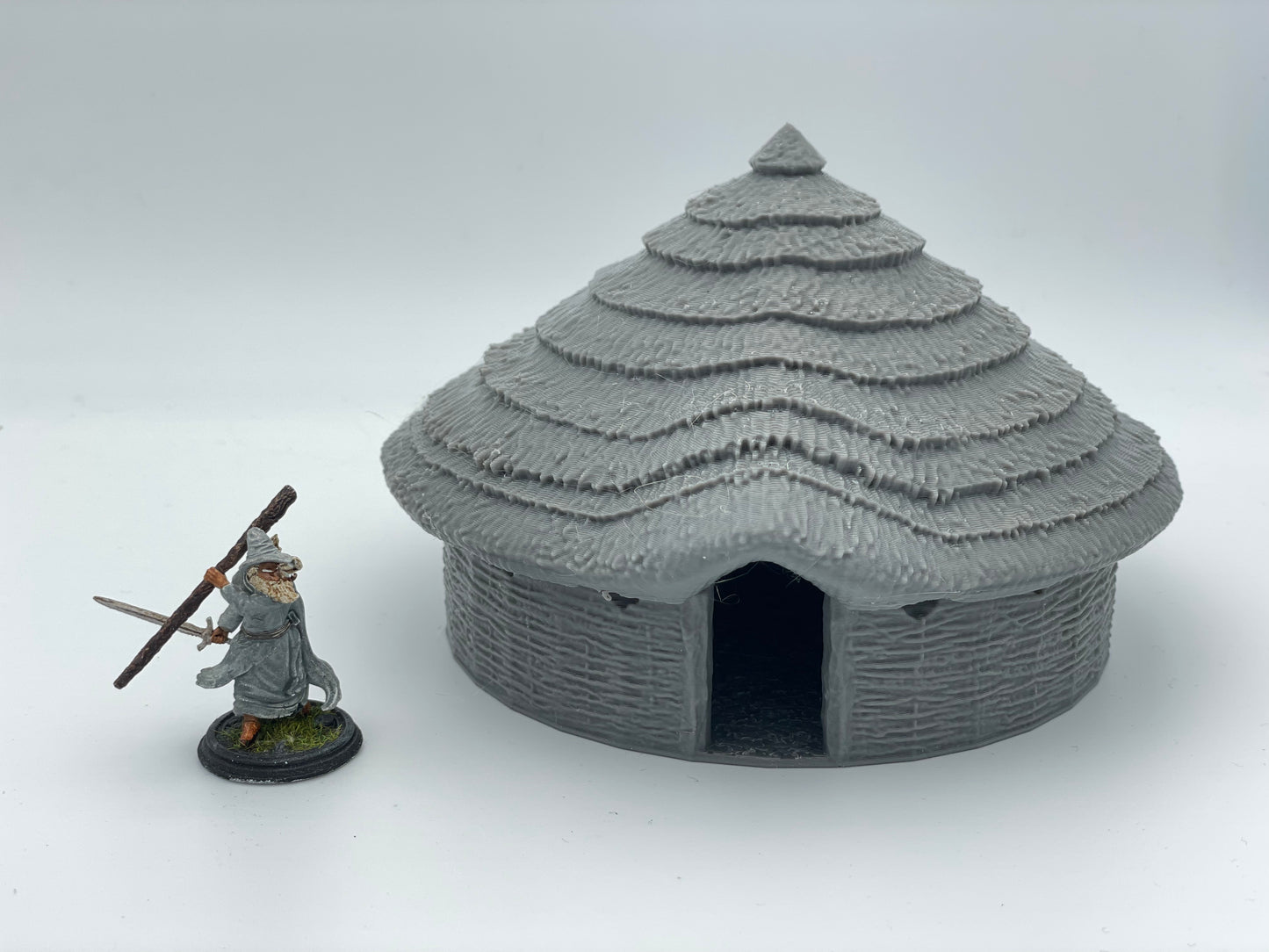 Foto do produto Tabletop 28mm The Printing Goes Ever On (TPGEO) 0: Cabana dos Nativos B - Habitação Primitiva com Telhado de Palha - Casa dos Nativos
