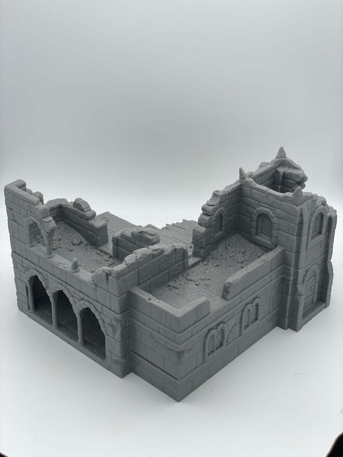 Foto do produto Tabletop 28mm The Printing Goes Ever On (TPGEO) 0: Ruína de casa medieval C - Restos de edifício do reino humano Gonthan