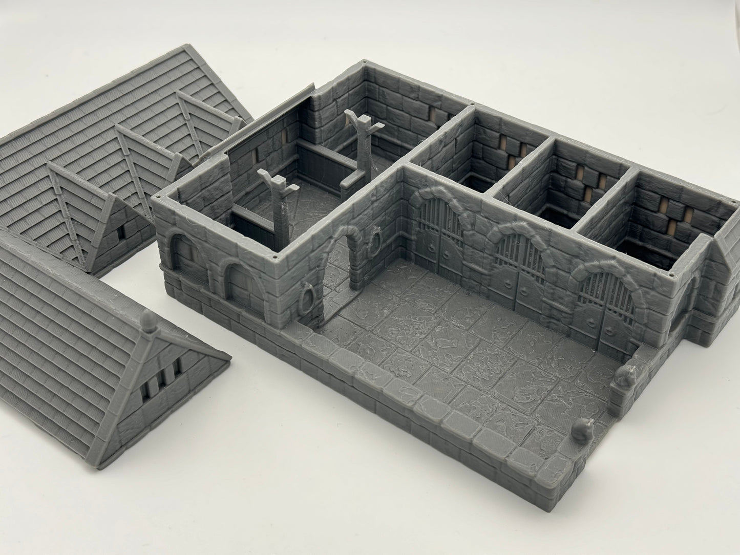 Foto do produto Tabletop 28mm The Printing Goes Ever On (TPGEO) 0: Estábulos Ivory City - Edifício Reino de Gonthan - Terreno Tabletop Estábulos
