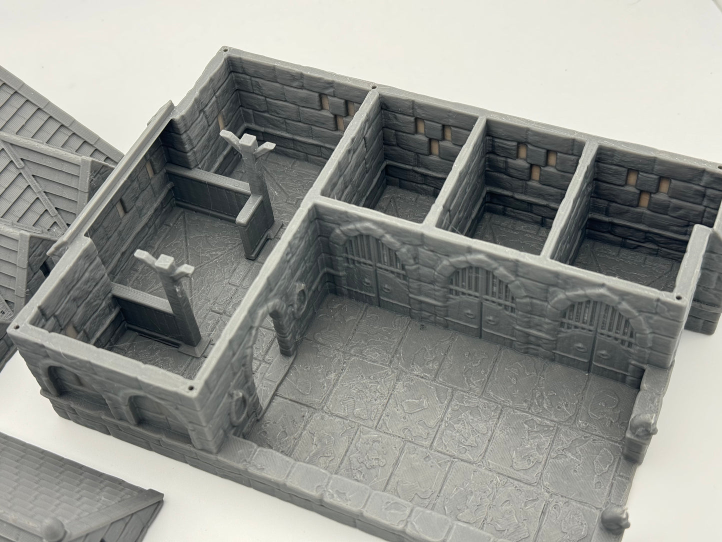 Foto do produto Tabletop 28mm The Printing Goes Ever On (TPGEO) 0: Estábulos Ivory City - Edifício Reino de Gonthan - Terreno Tabletop Estábulos