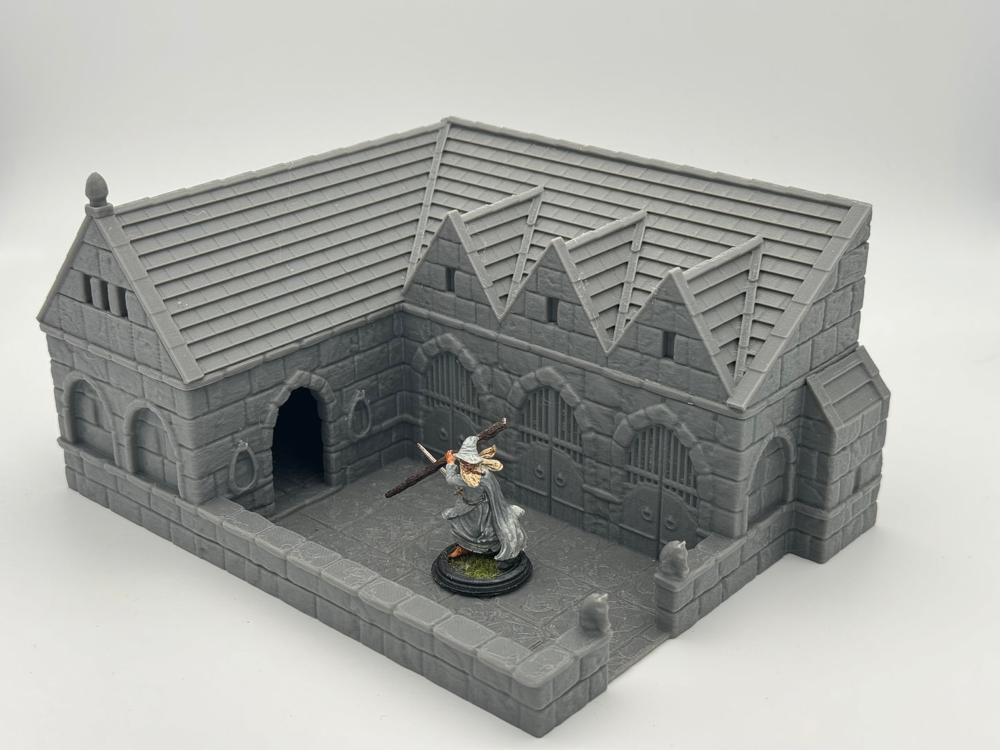 Foto do produto Tabletop 28mm The Printing Goes Ever On (TPGEO) 0: Estábulos Ivory City - Edifício Reino de Gonthan - Terreno Tabletop Estábulos