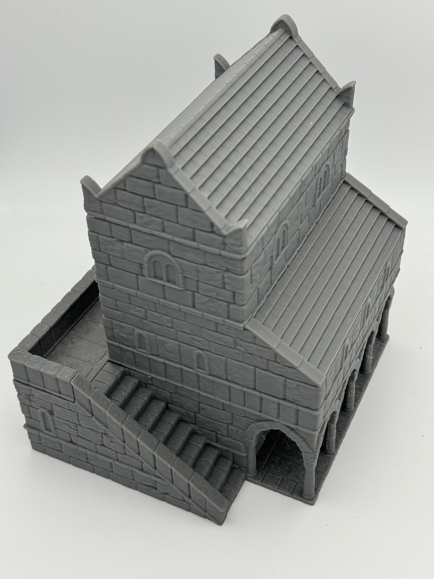 Foto do produto Tabletop 28mm The Printing Goes Ever On (TPGEO) 0: Casa B Ivory City - Edifício Reino de Gonthan - Terreno Tabletop
