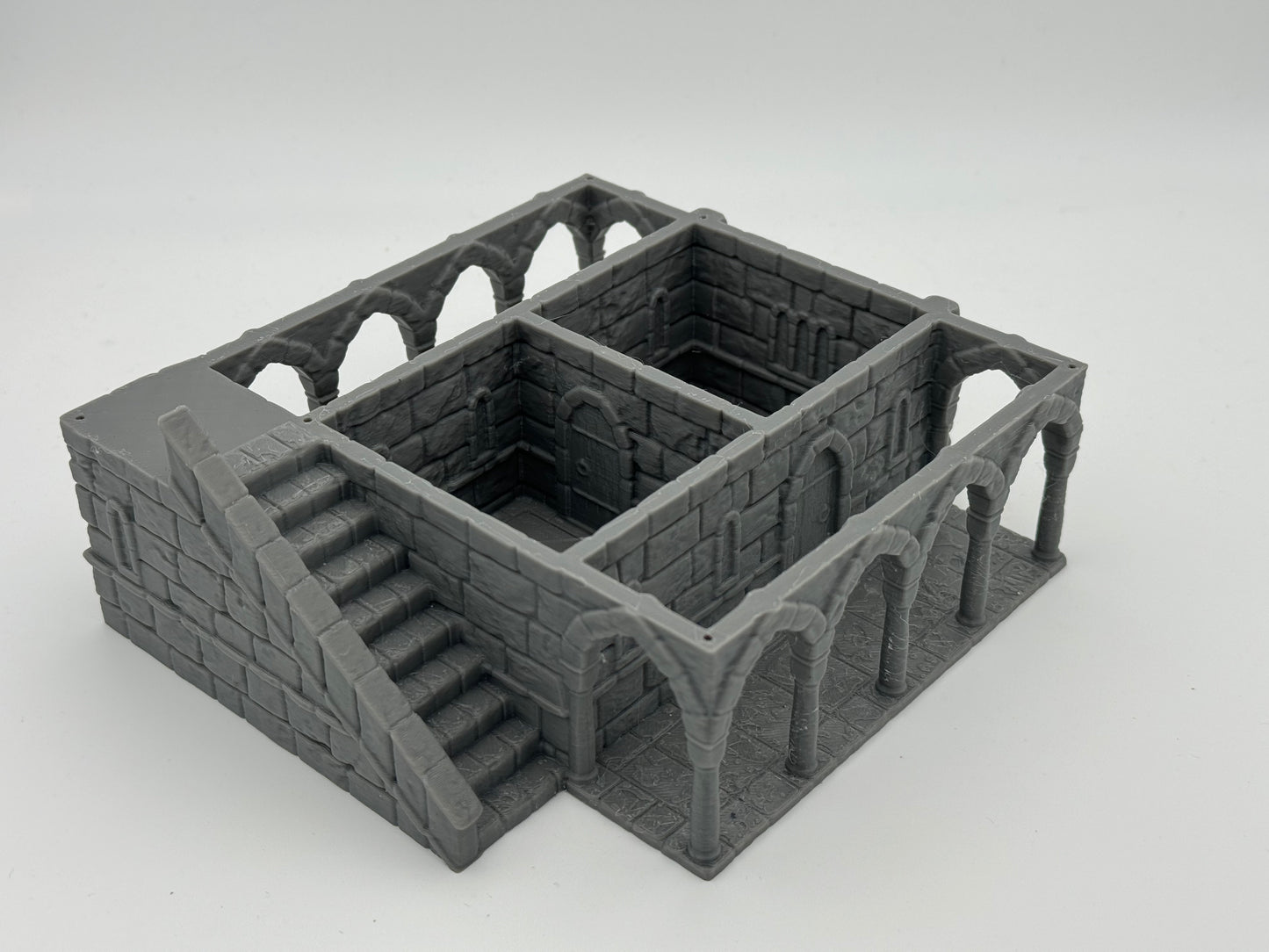 Foto do produto Tabletop 28mm The Printing Goes Ever On (TPGEO) 0: Casa B Ivory City - Edifício Reino de Gonthan - Terreno Tabletop