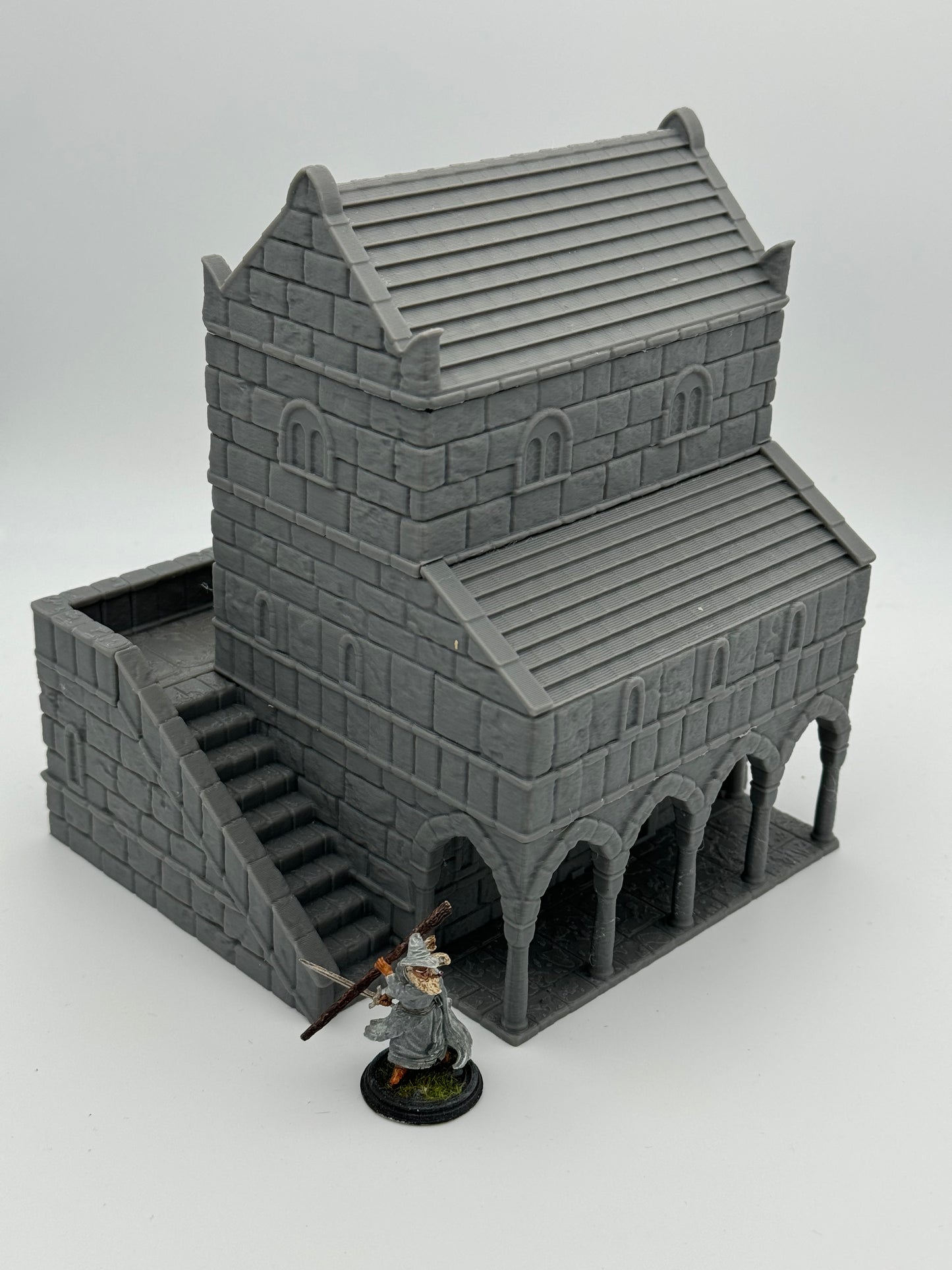 Foto do produto Tabletop 28mm The Printing Goes Ever On (TPGEO) 0: Casa B Ivory City - Edifício Reino de Gonthan - Terreno Tabletop