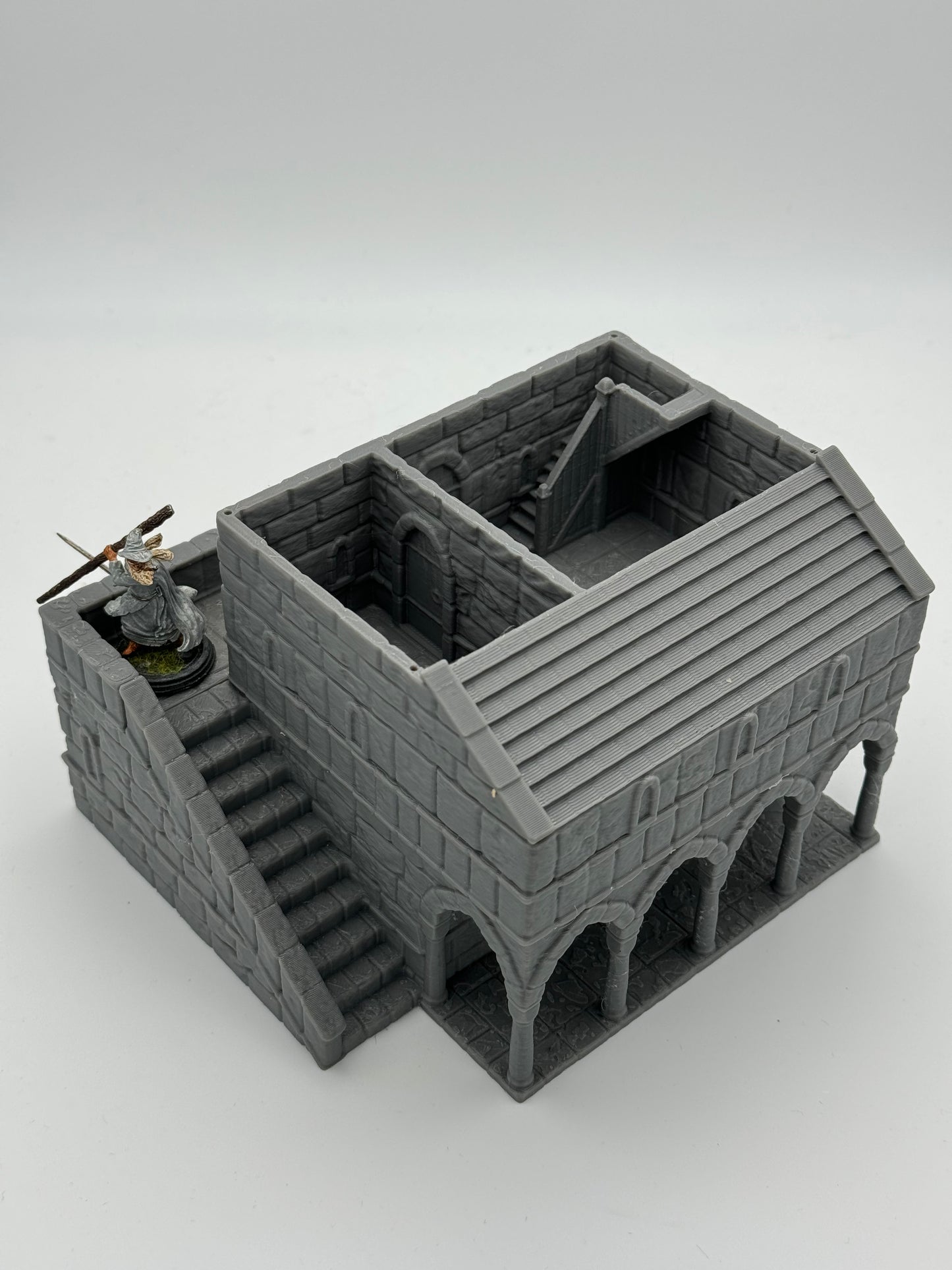 Foto do produto Tabletop 28mm The Printing Goes Ever On (TPGEO) 0: Casa B Ivory City - Edifício Reino de Gonthan - Terreno Tabletop