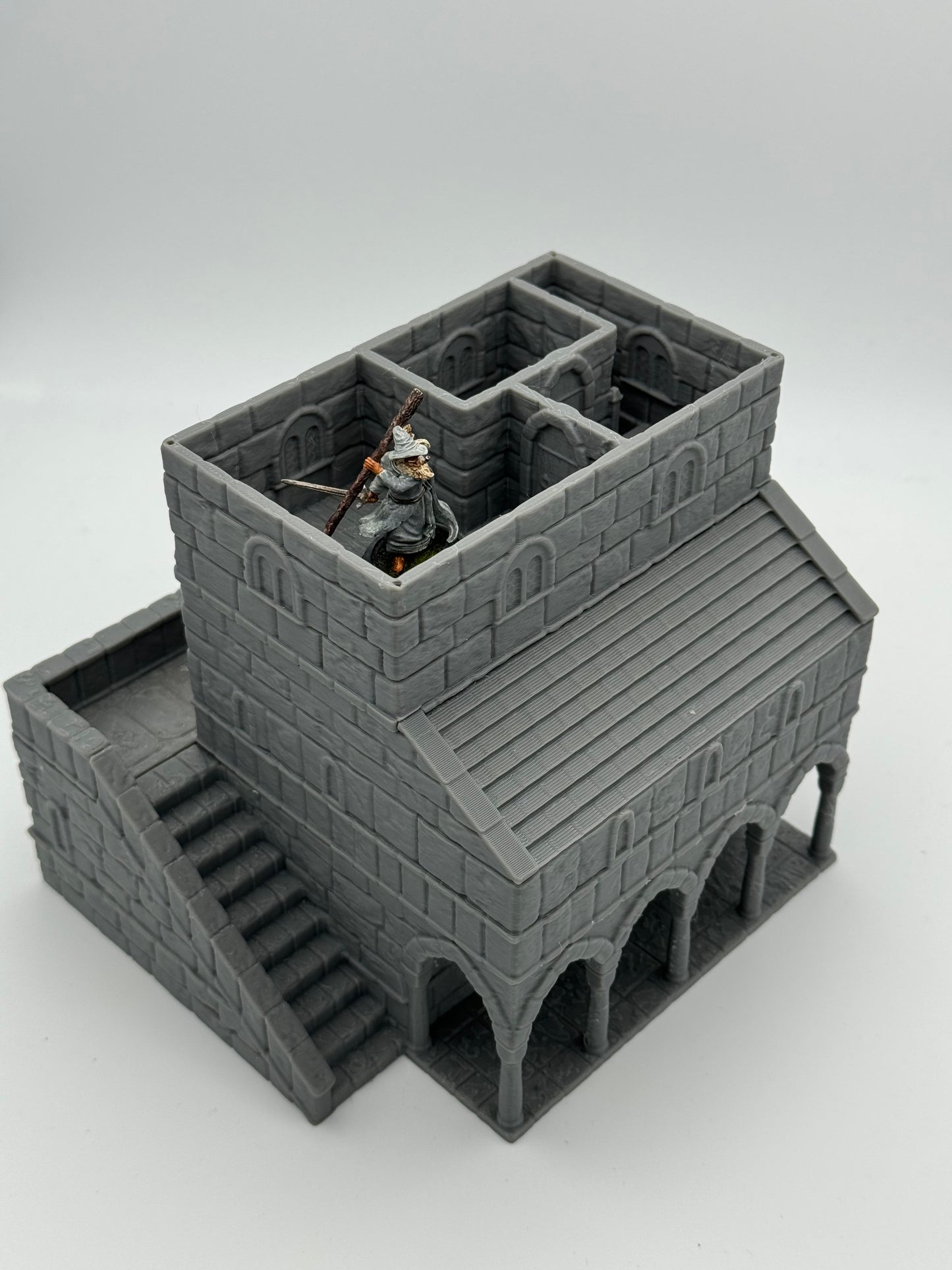 Foto do produto Tabletop 28mm The Printing Goes Ever On (TPGEO) 0: Casa B Ivory City - Edifício Reino de Gonthan - Terreno Tabletop