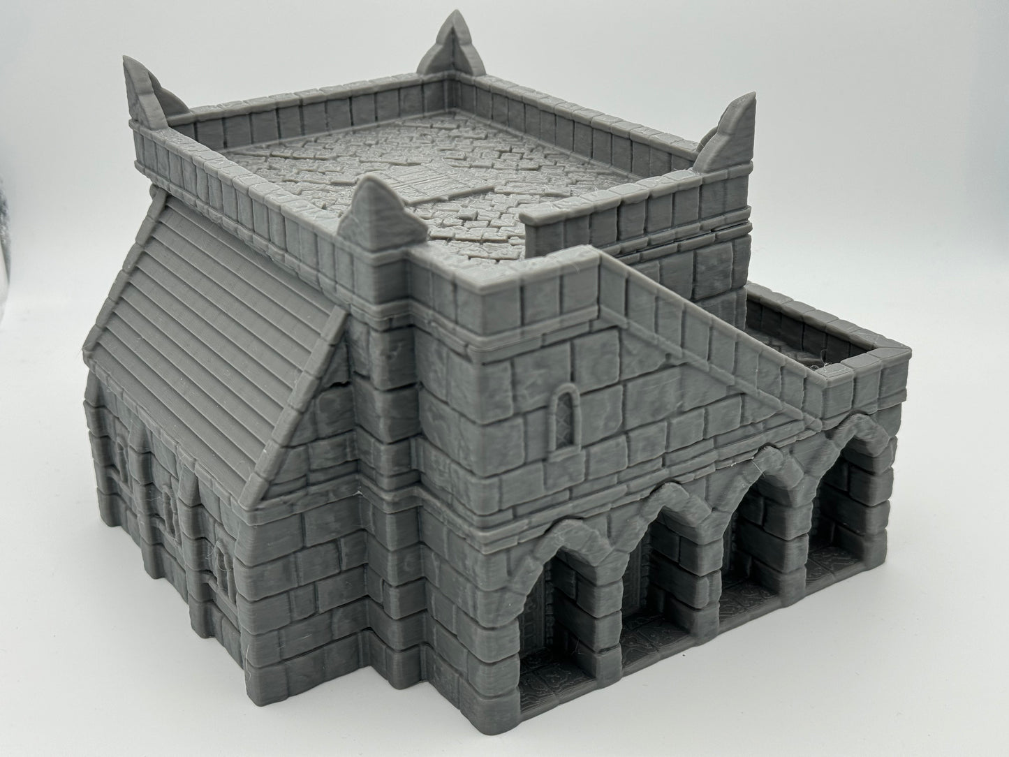 Produktová fotografie Tabletop 28mm The Printing Goes Ever On (TPGEO) 0: Obchodní místo Ivory City - Budova království Gonthan - Obchodní hala Tabletop terén