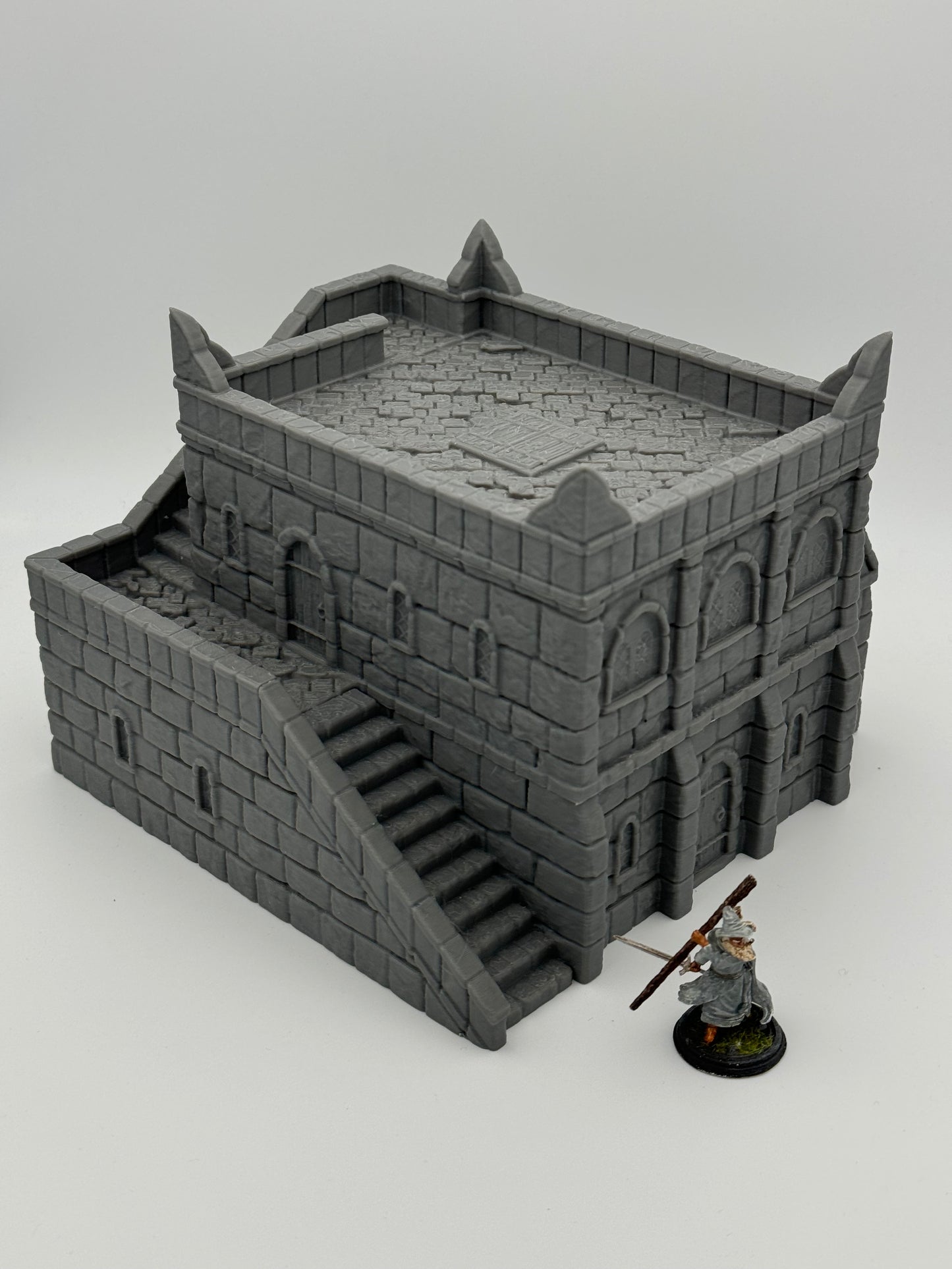 Produktová fotografie Tabletop 28mm The Printing Goes Ever On (TPGEO) 0: Obchodní místo Ivory City - Budova království Gonthan - Obchodní hala Tabletop terén