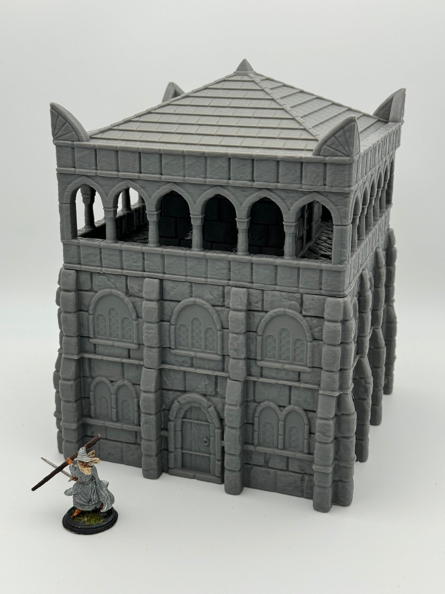 Produktová fotografie Tabletop 28mm Tisk pokračuje dál (TPGEO) 0: Sklad Ivory City - Budova království Gonthan - Sklad Tabletop terénu