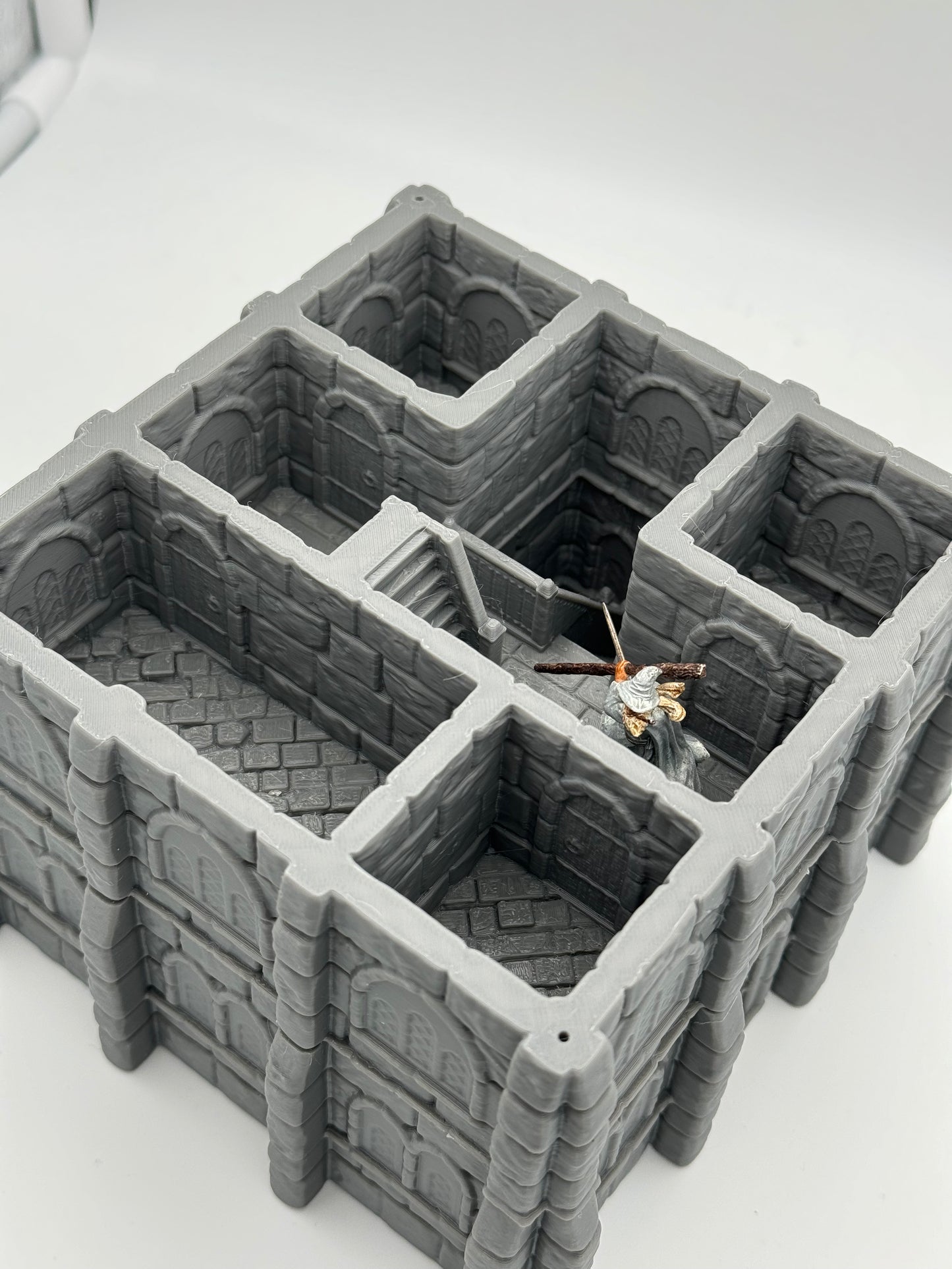 Produktová fotografie Tabletop 28mm Tisk pokračuje dál (TPGEO) 0: Sklad Ivory City - Budova království Gonthan - Sklad Tabletop terénu