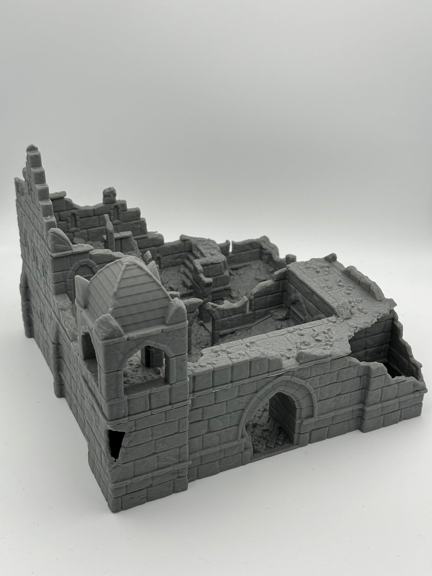 Foto do produto Tabletop 28mm The Printing Goes Ever On (TPGEO) 0: Ruínas da Caserna Cidade de Ivory - Edifício Reino de Gonthan - Terreno de Tabletop Ruínas da Caserna