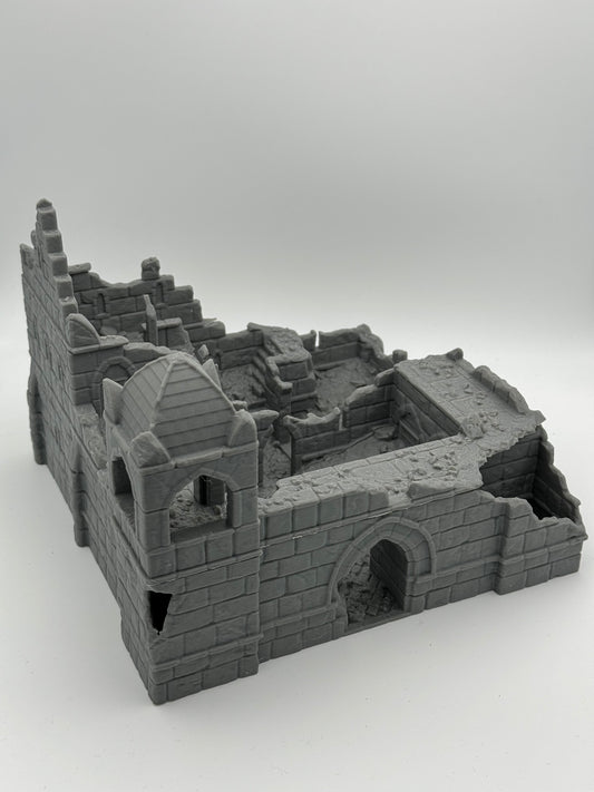 Foto del prodotto Tabletop 28mm The Printing Goes Ever On (TPGEO) 0: Rovine della Caserma Città d'Avorio - Edificio Regno di Gonthan - Rovine della Caserma Terreno da Tavolo
