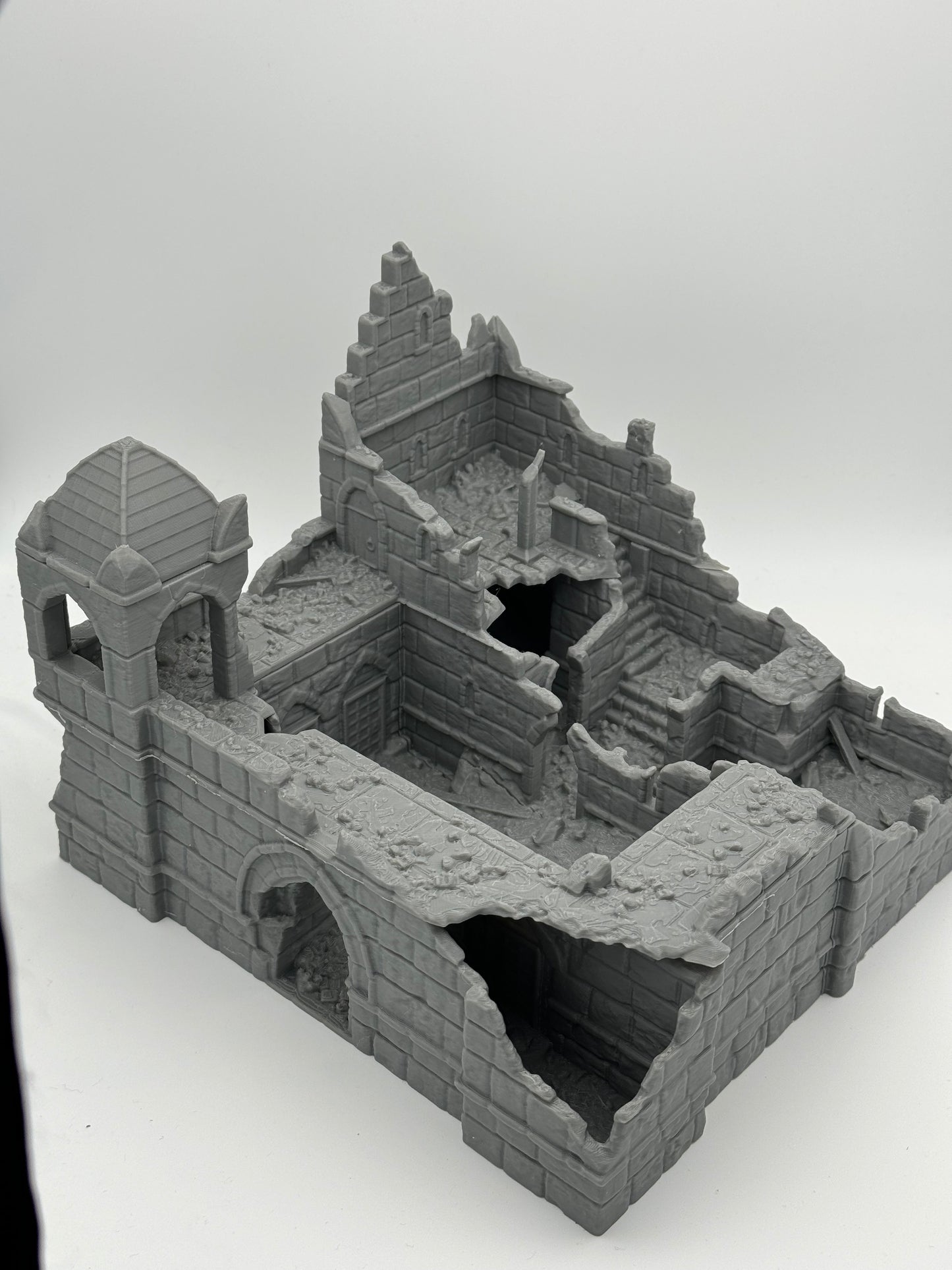 Foto do produto Tabletop 28mm The Printing Goes Ever On (TPGEO) 0: Ruínas da Caserna Cidade de Ivory - Edifício Reino de Gonthan - Terreno de Tabletop Ruínas da Caserna