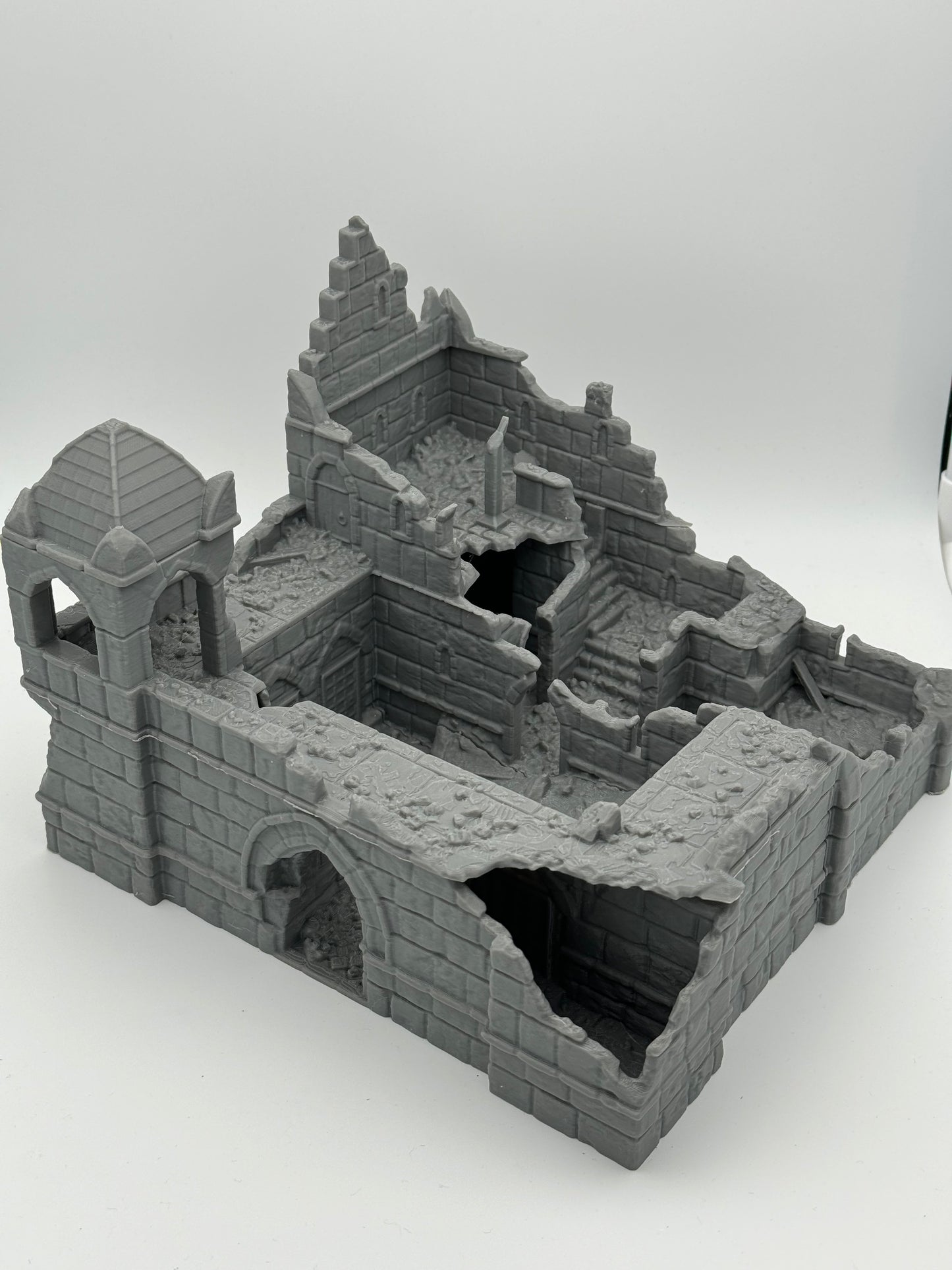 Foto do produto Tabletop 28mm The Printing Goes Ever On (TPGEO) 0: Ruínas da Caserna Cidade de Ivory - Edifício Reino de Gonthan - Terreno de Tabletop Ruínas da Caserna