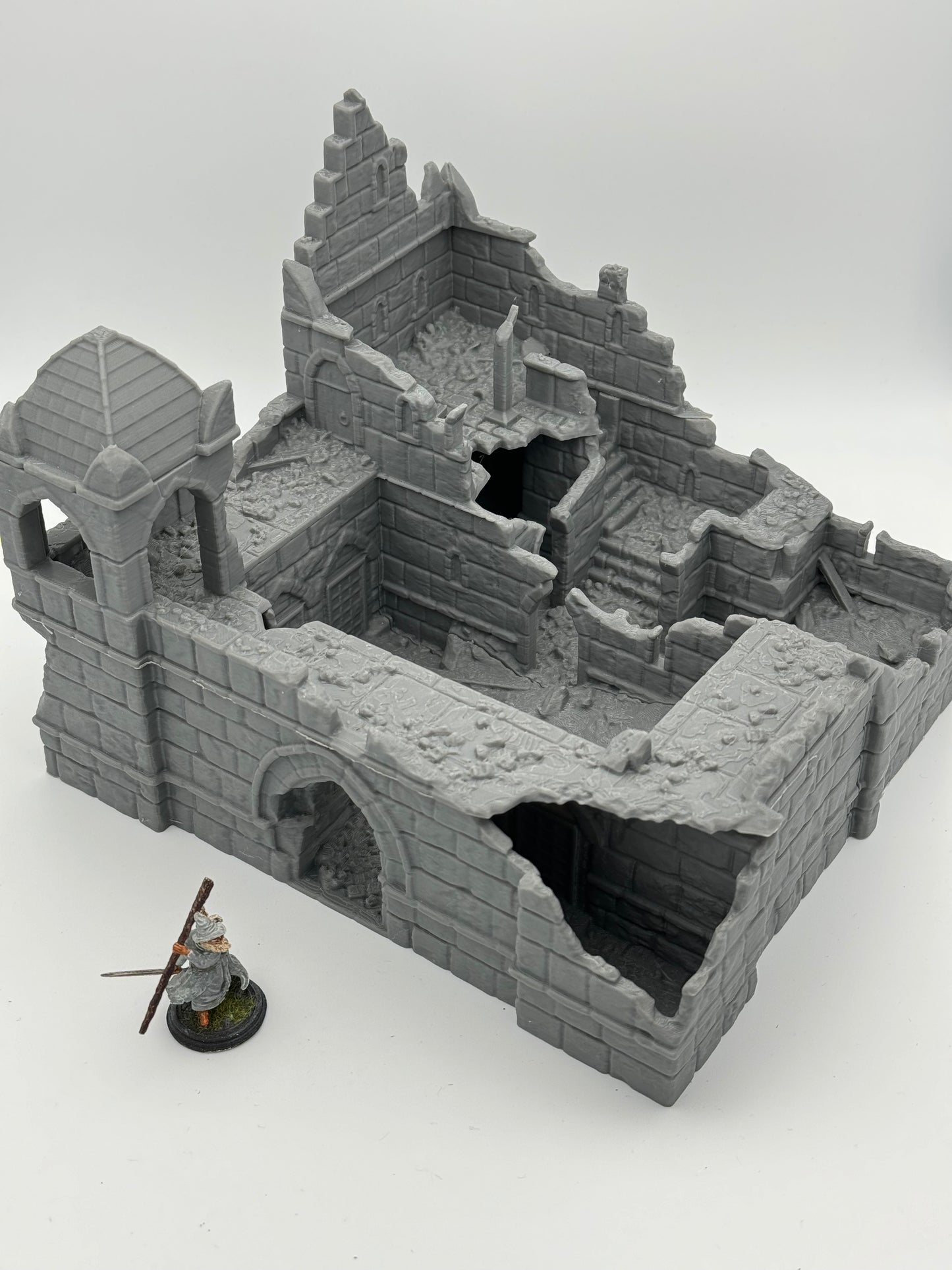 Foto do produto Tabletop 28mm The Printing Goes Ever On (TPGEO) 0: Ruínas da Caserna Cidade de Ivory - Edifício Reino de Gonthan - Terreno de Tabletop Ruínas da Caserna