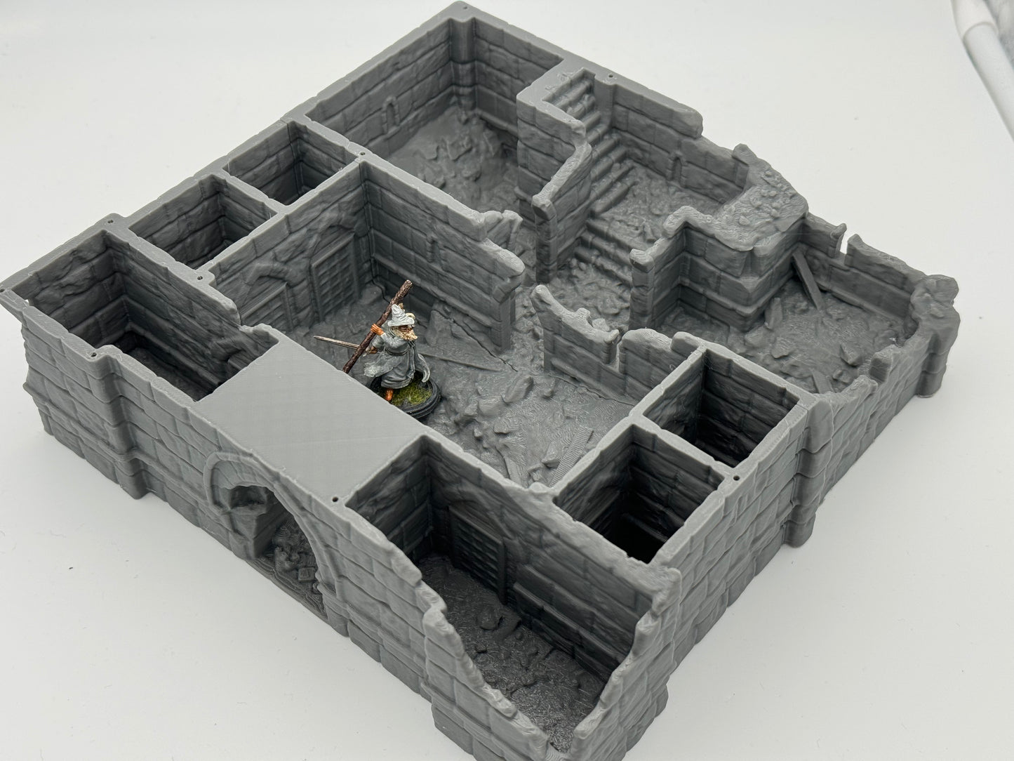 Foto do produto Tabletop 28mm The Printing Goes Ever On (TPGEO) 0: Ruínas da Caserna Cidade de Ivory - Edifício Reino de Gonthan - Terreno de Tabletop Ruínas da Caserna