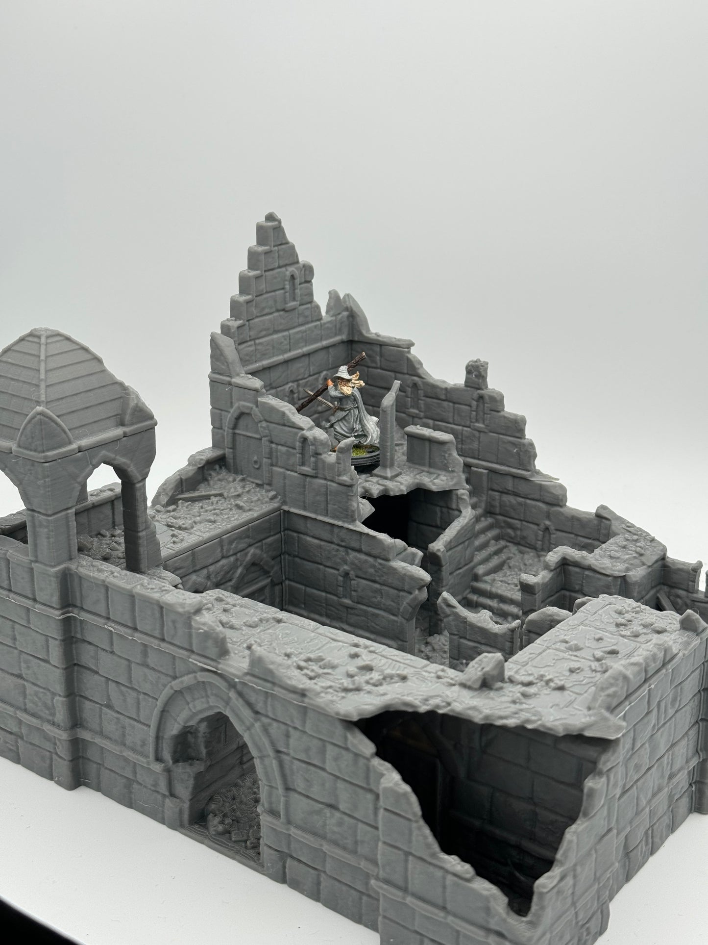 Foto do produto Tabletop 28mm The Printing Goes Ever On (TPGEO) 0: Ruínas da Caserna Cidade de Ivory - Edifício Reino de Gonthan - Terreno de Tabletop Ruínas da Caserna