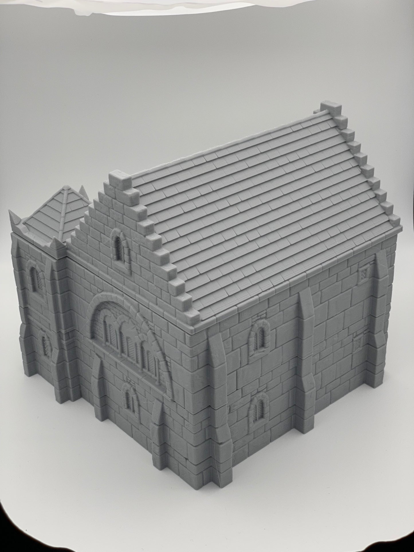 Produktová fotografie Tabletop 28mm Tisk pokračuje dál (TPGEO) 0: Středověký obytný dům B - Kamenná budova z lidského království Gonthan - Choditelný terén
